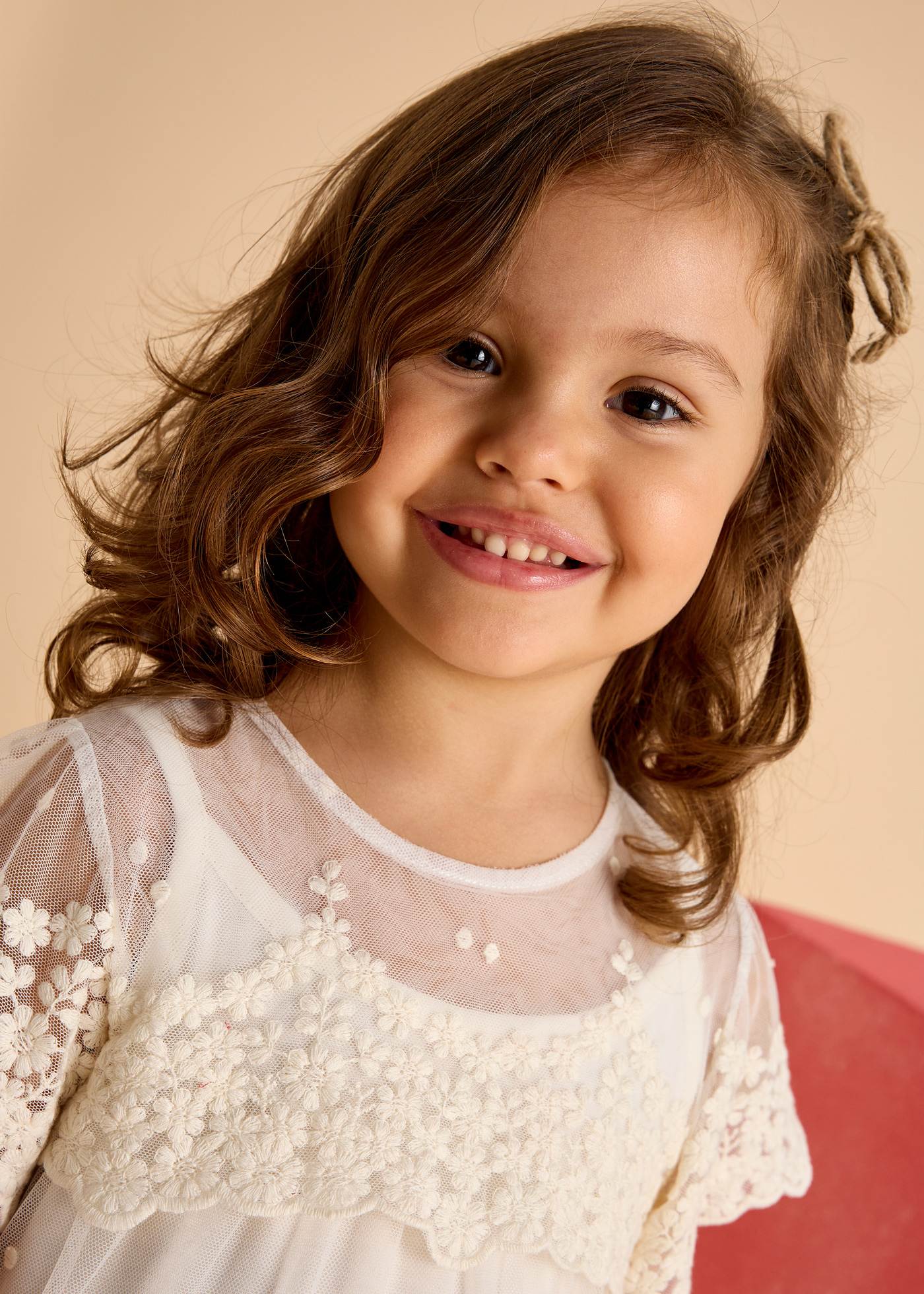 Rochie tul broderie fetita