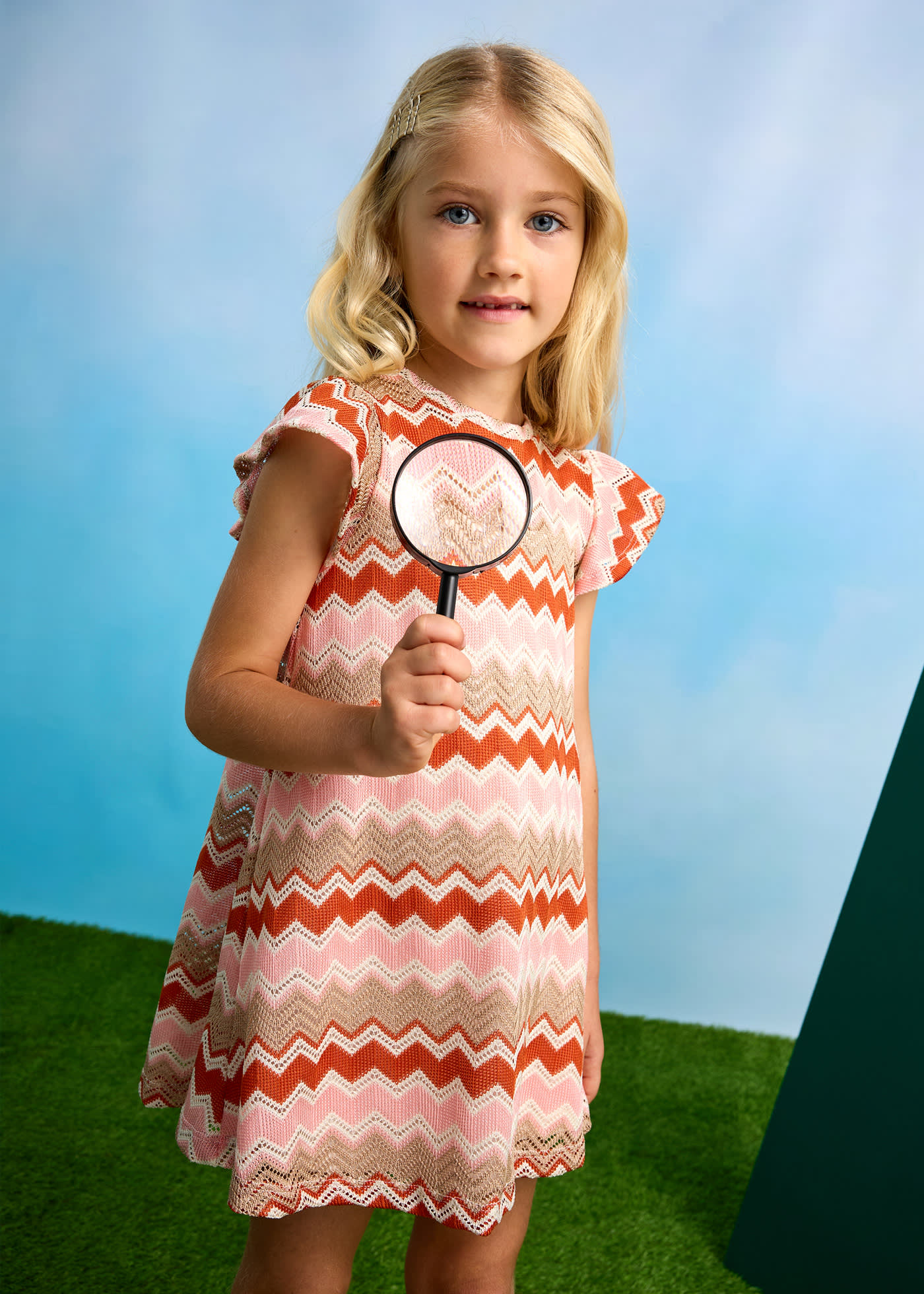 Girl zigzag dress