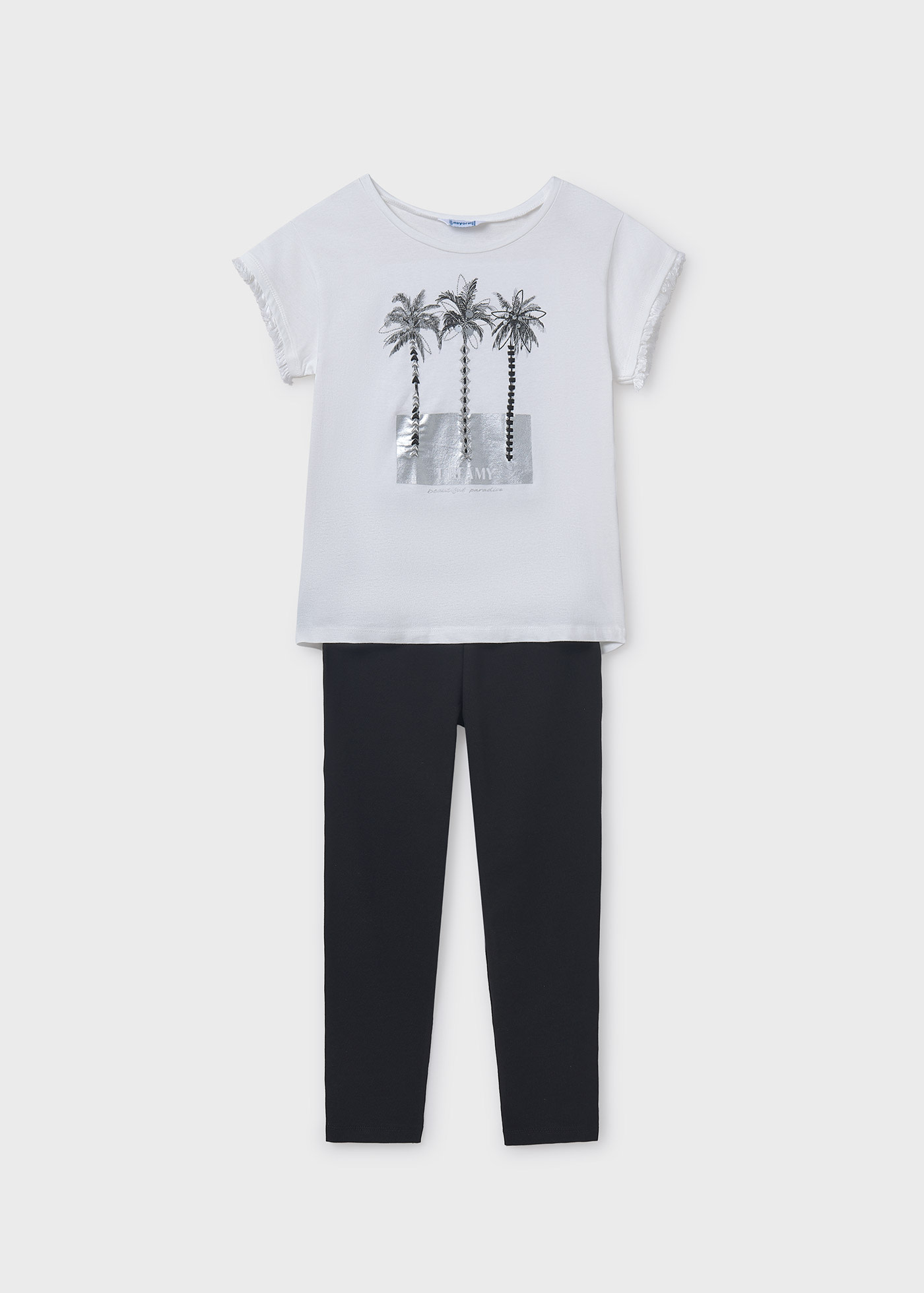 Ensemble leggings et t-shirt fille