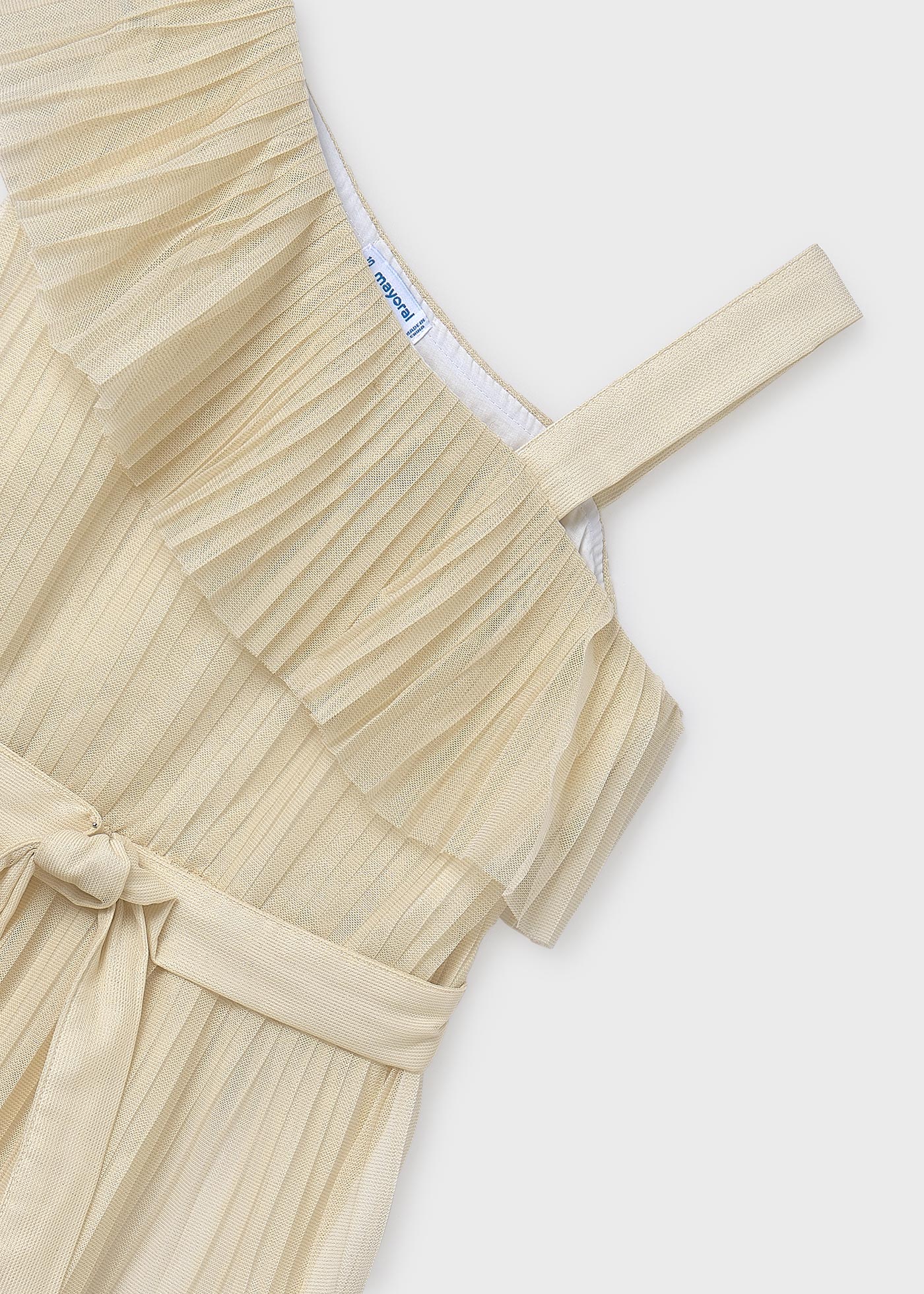 Vestito asimmetrico plissettato ragazza