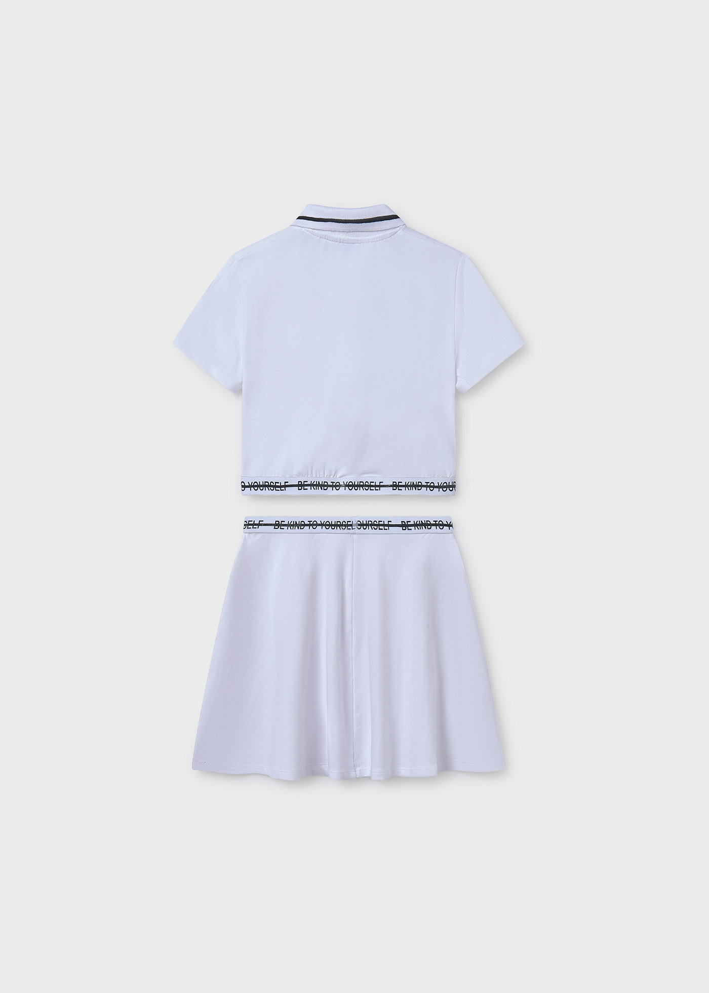 Girl skirt and polo shirt set