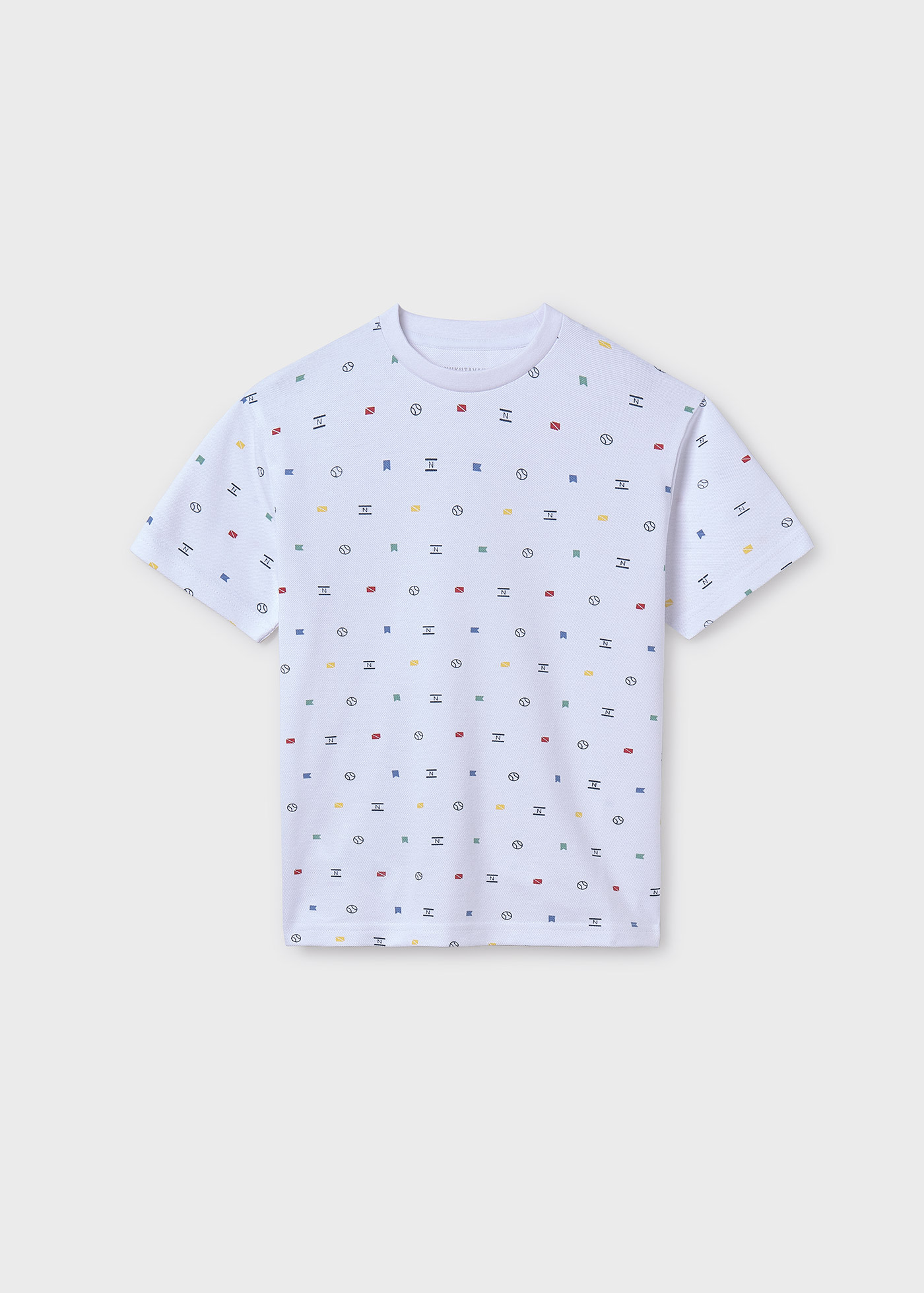 Camiseta piqué estampado chico