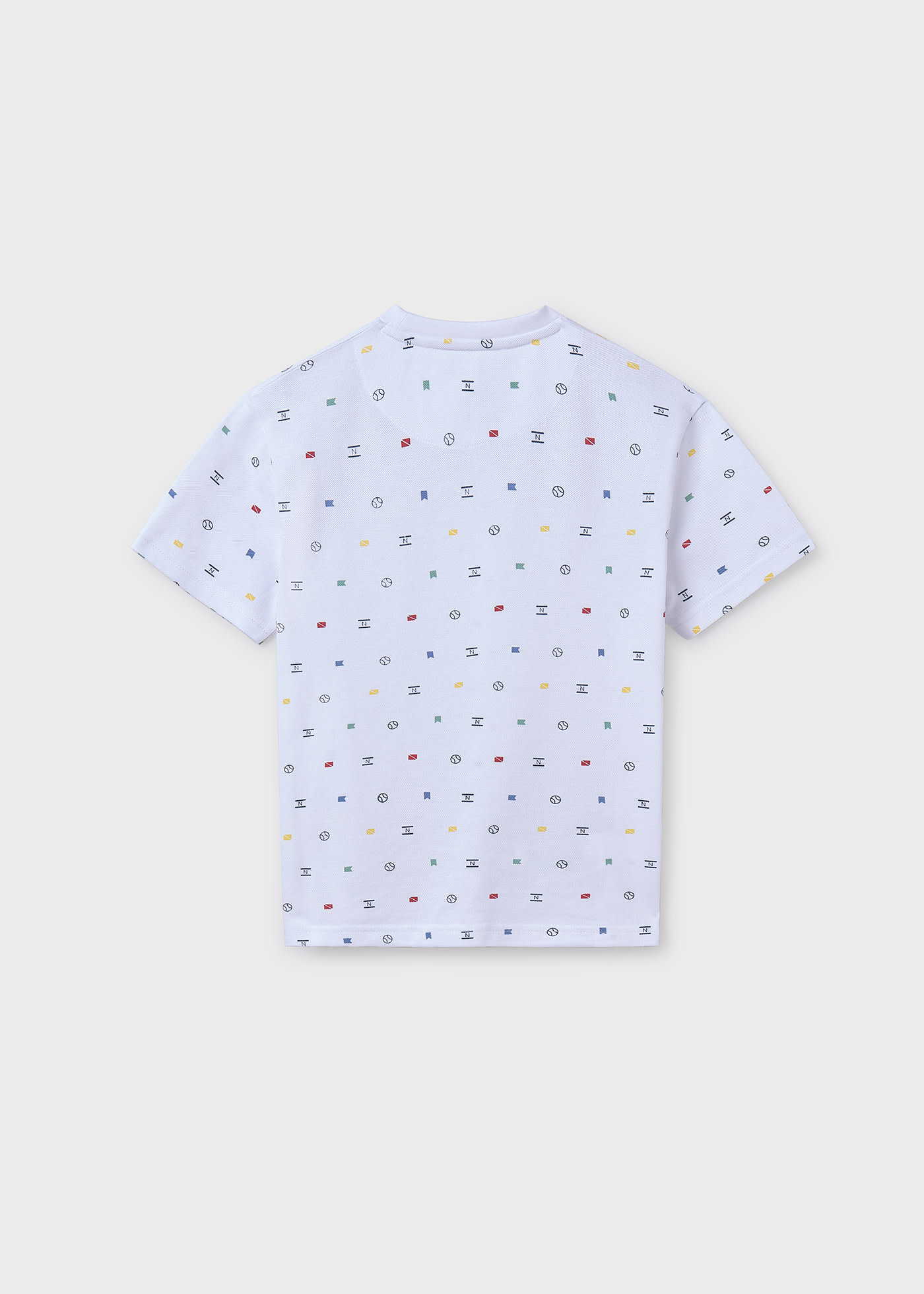 Camiseta piqué estampado chico