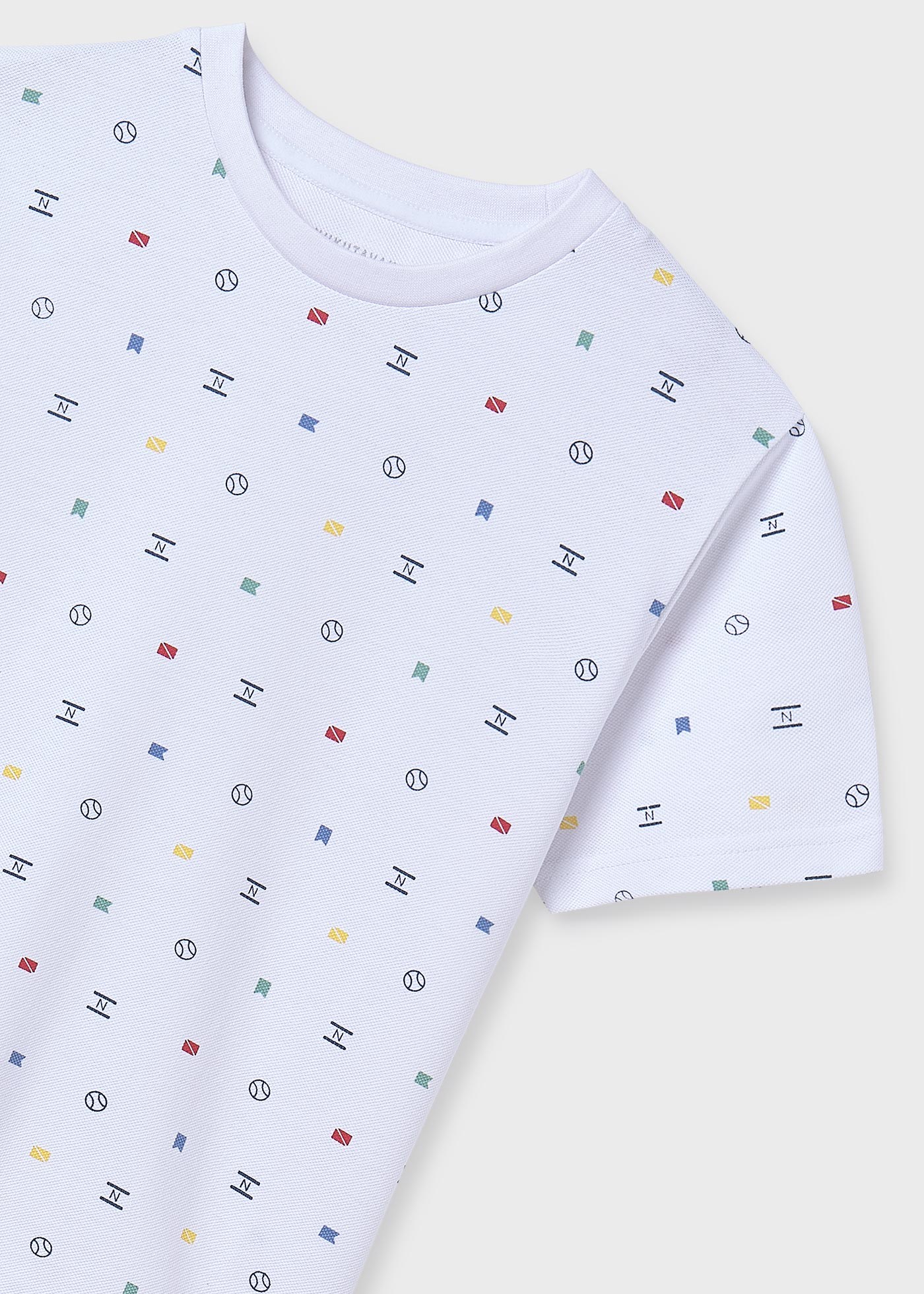 Camiseta piqué estampado chico