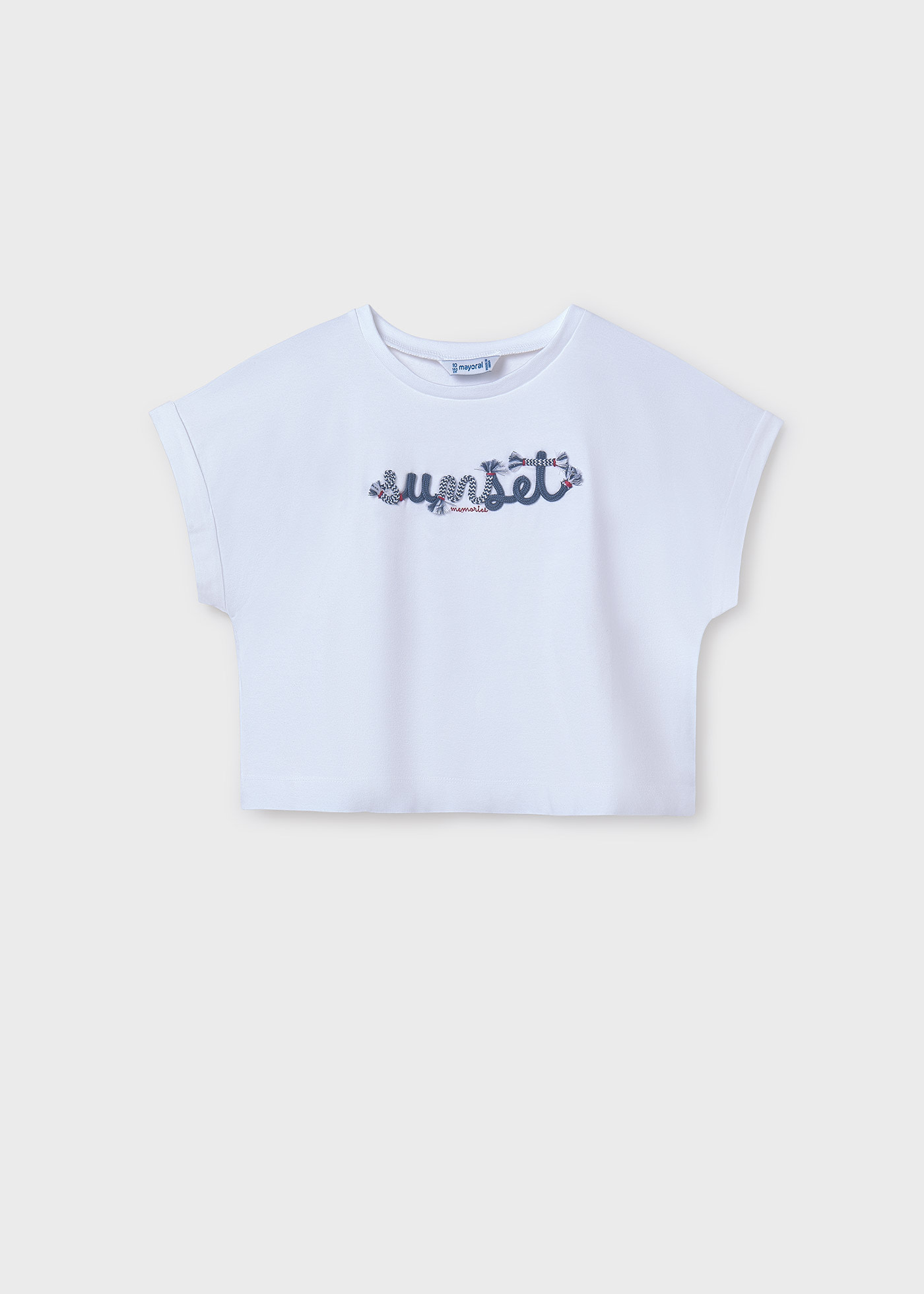T-shirt bordada rapariga