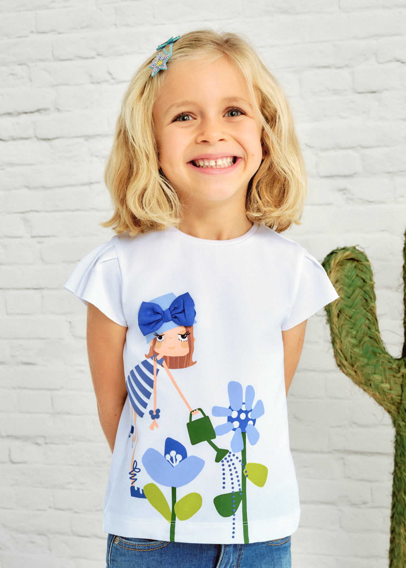 Playera dibujo niña