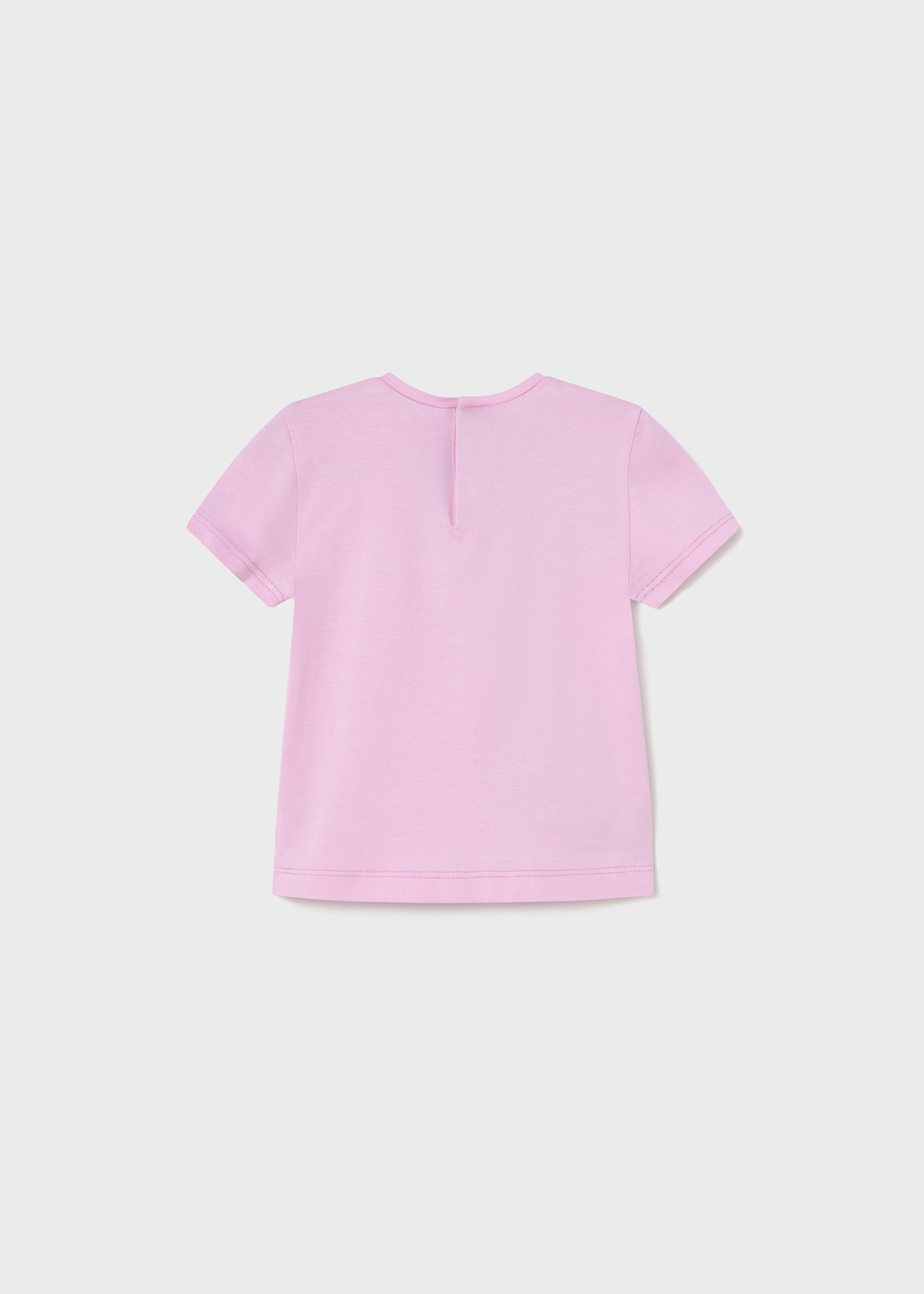 Baby basic t-shirt with metallic drawing