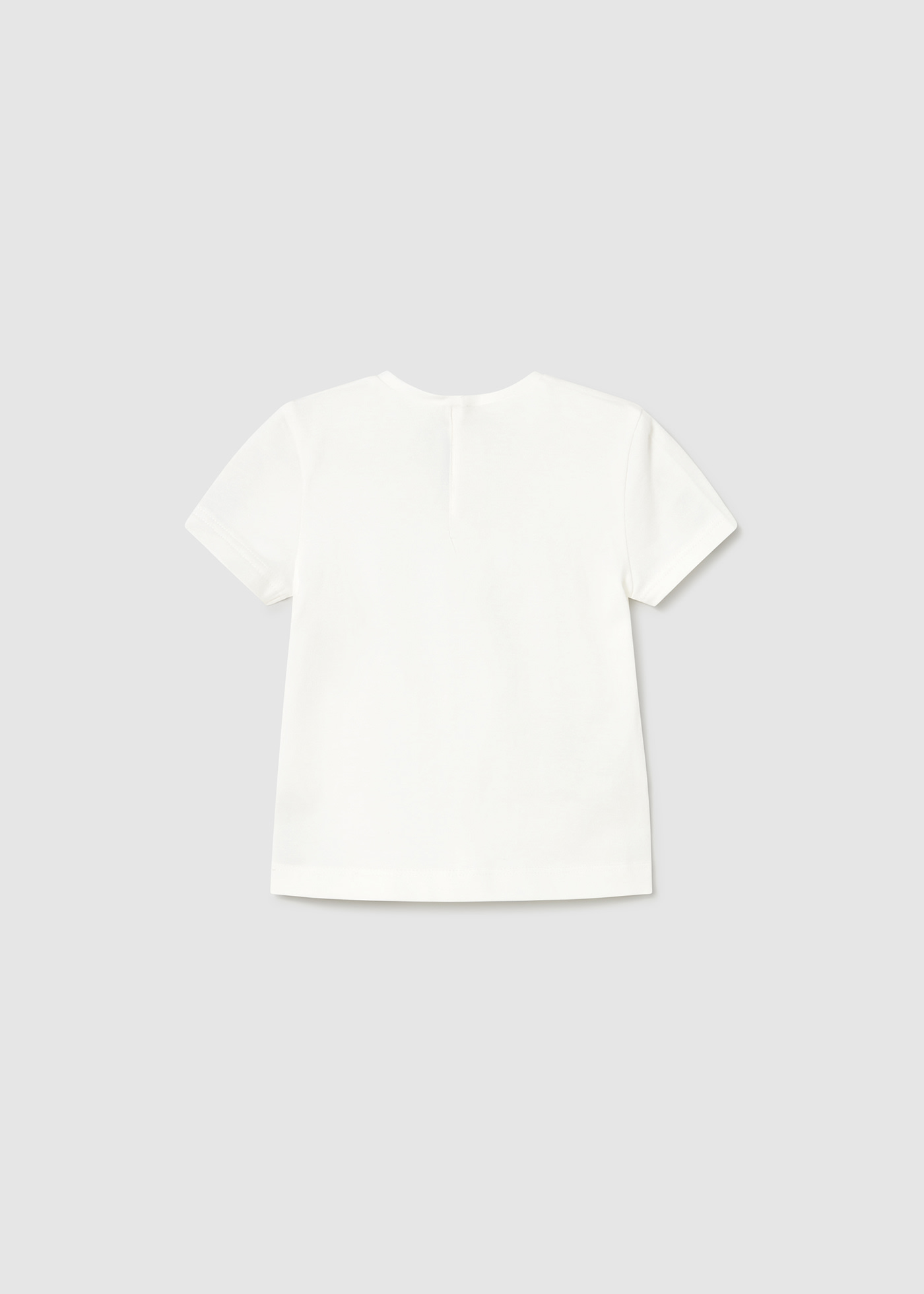 Tricou basic cu model metalizat bebe