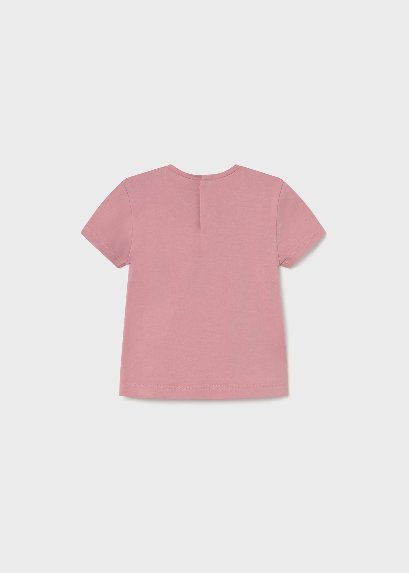 Baby basic t-shirt with metallic drawing