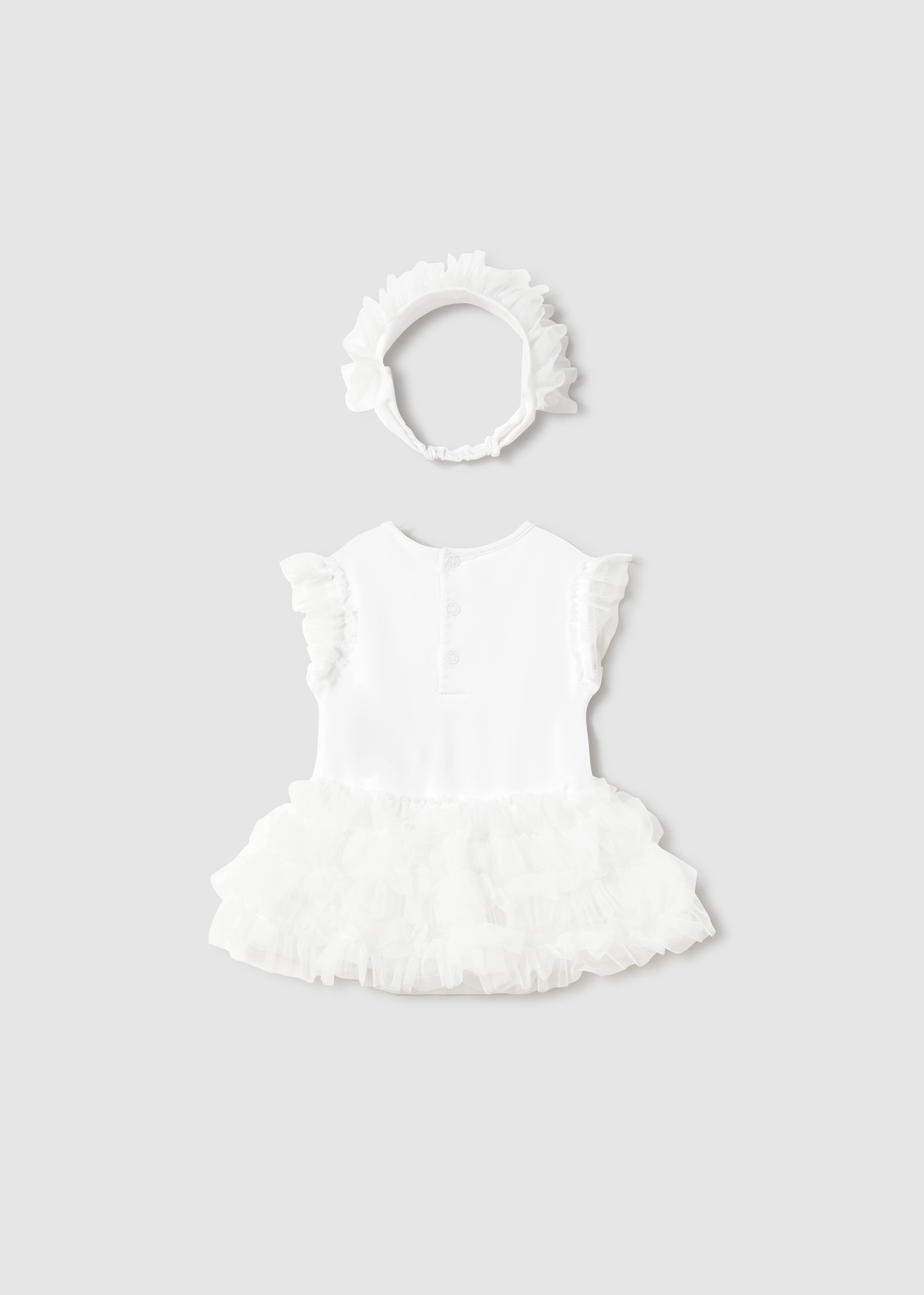 Newborn Tutu Bodysuit with Headband