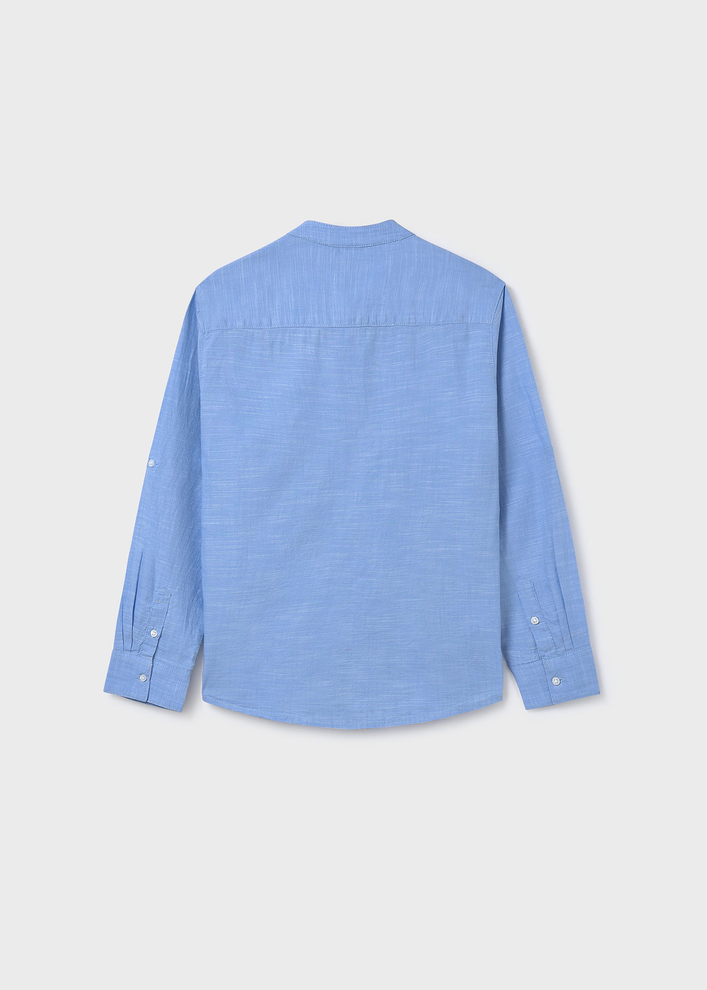 Boy Long Sleeve Band-Collar Shirt