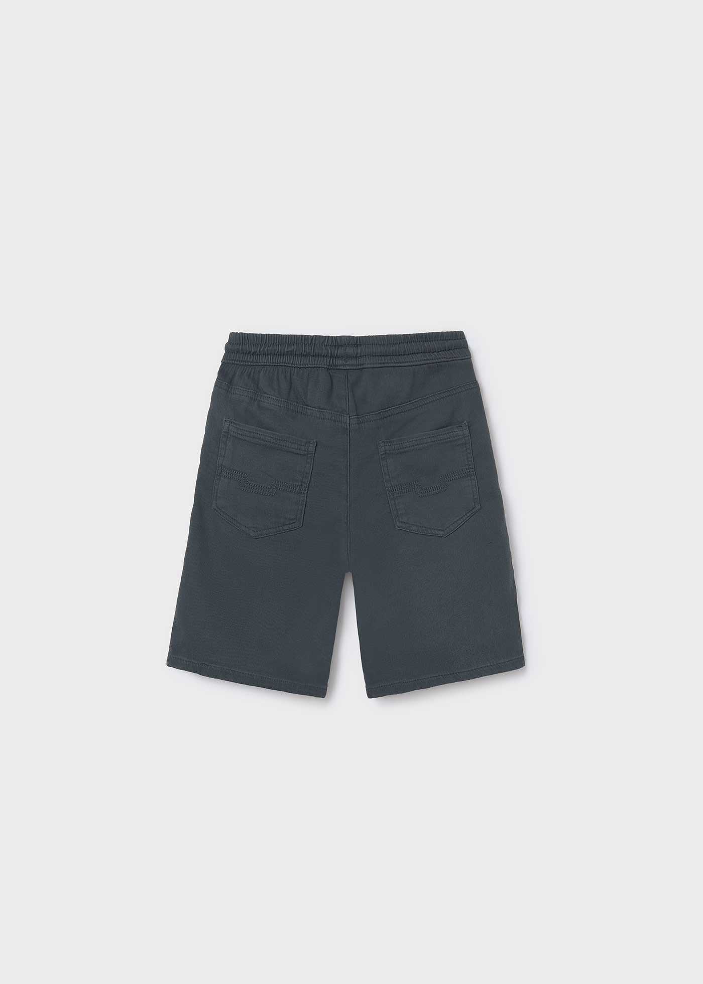 Boy twill shorts with drawstring