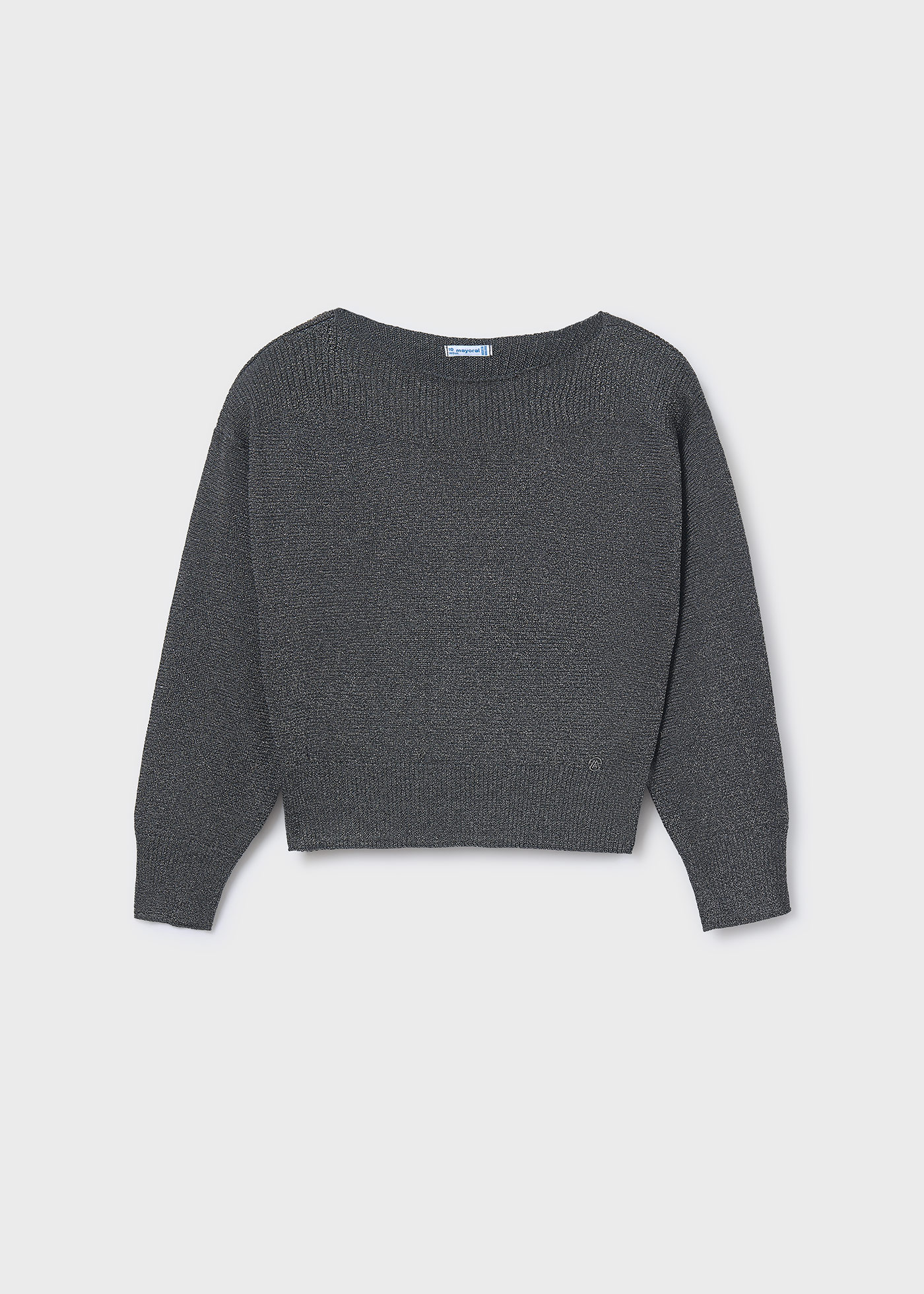 Girl Sweater with Ribbed Details