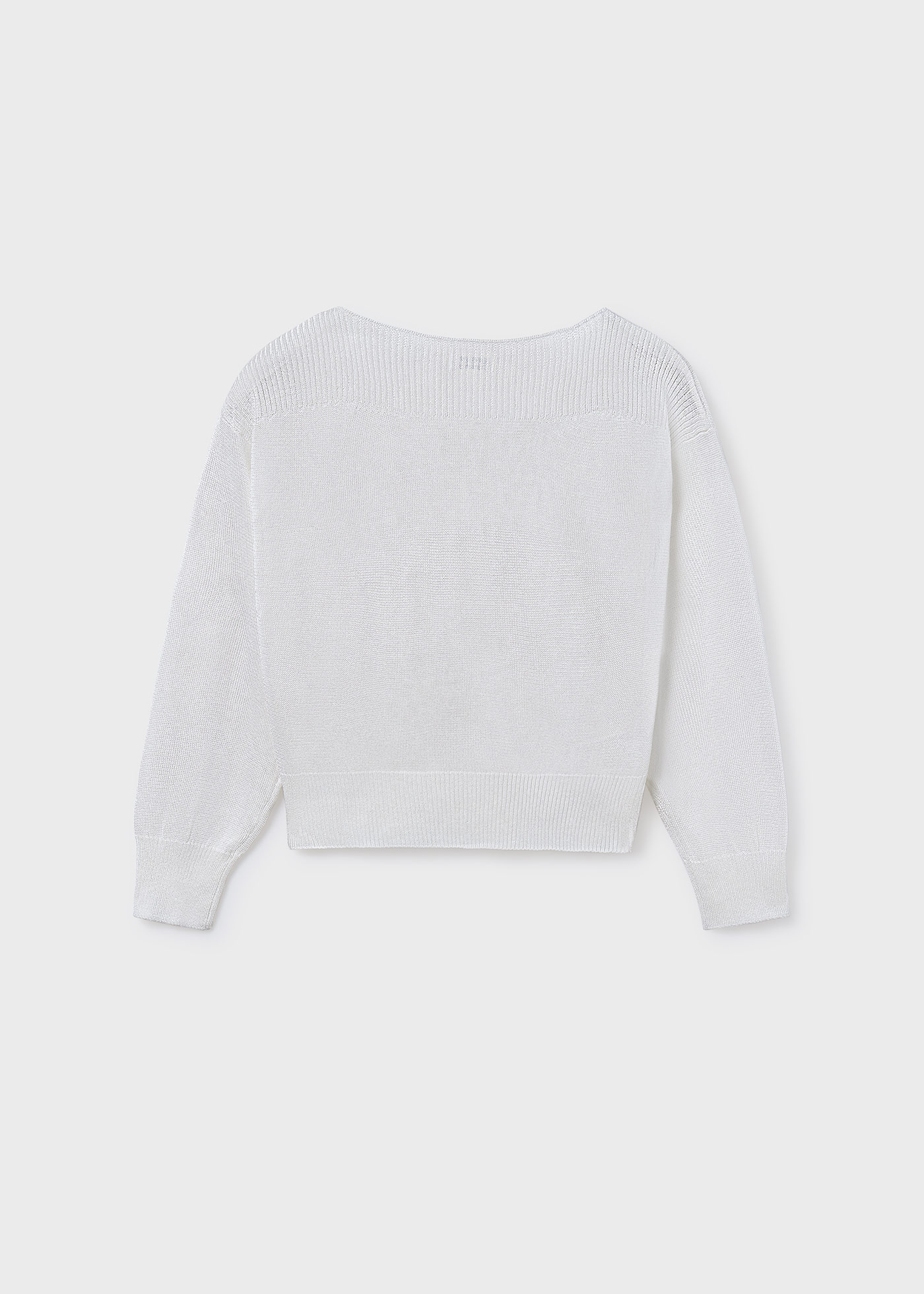 Girl Sweater with Ribbed Details