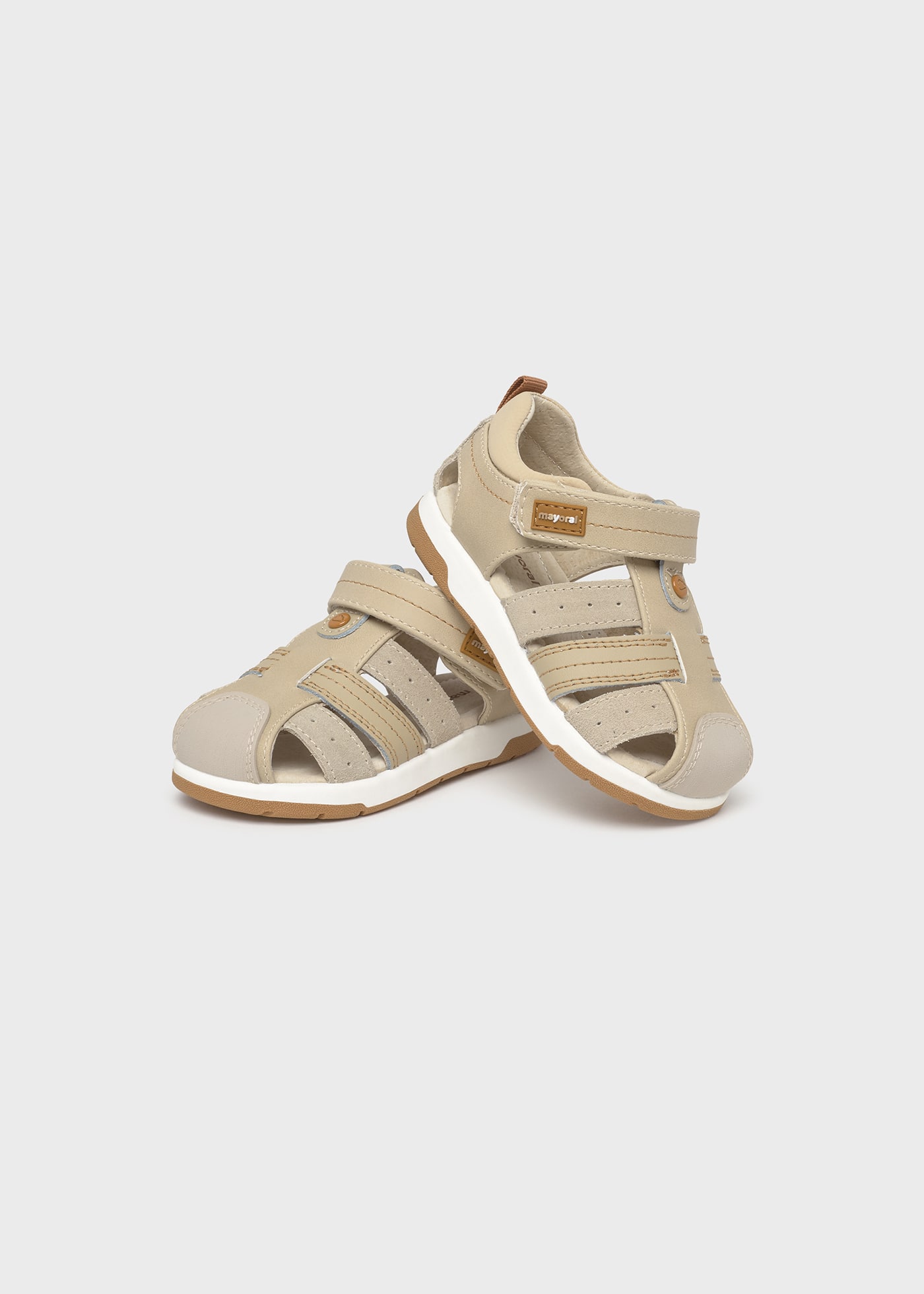 Leder Sandalen Zehenschutz Baby