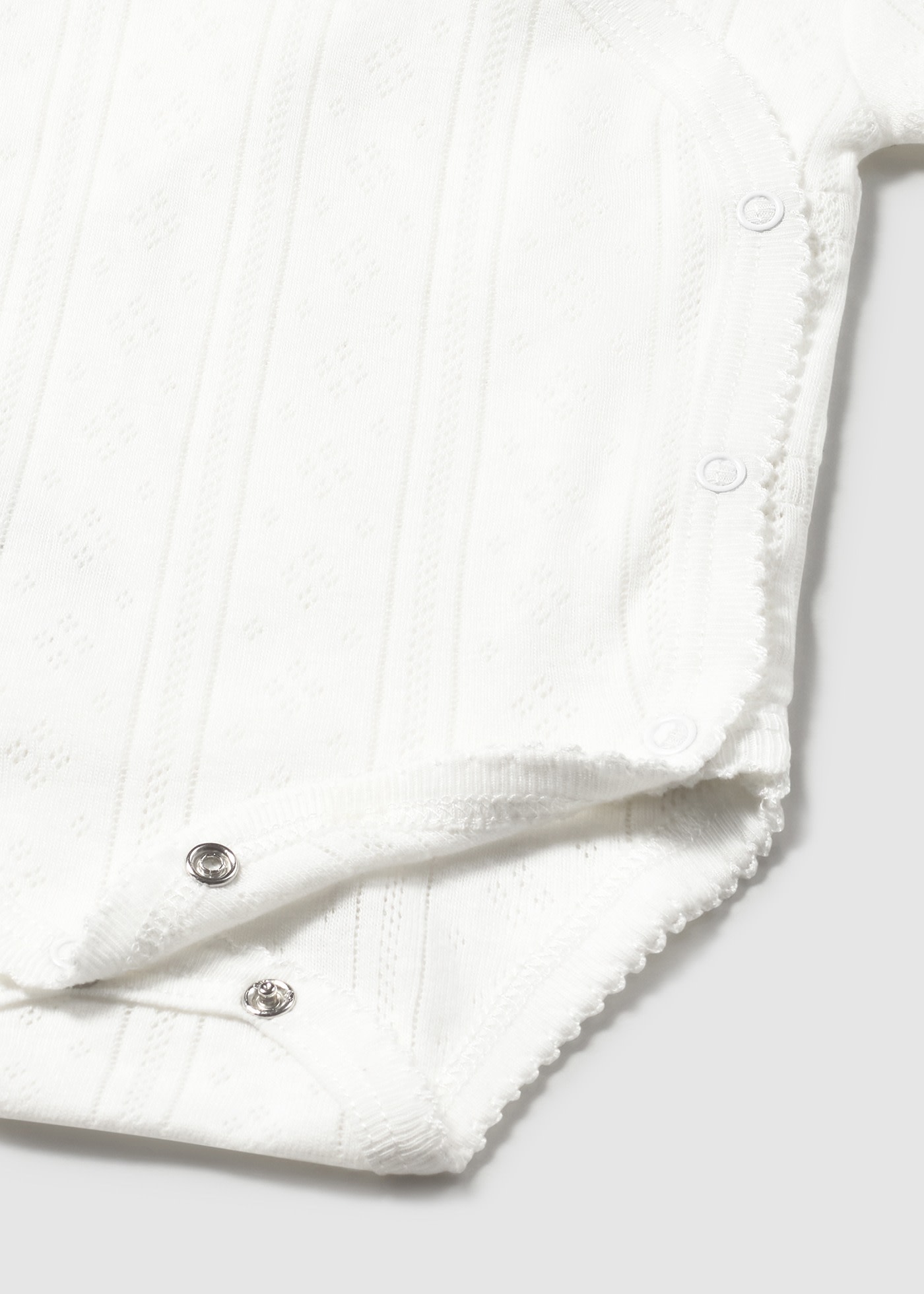 Newborn girl openwork bodysuit