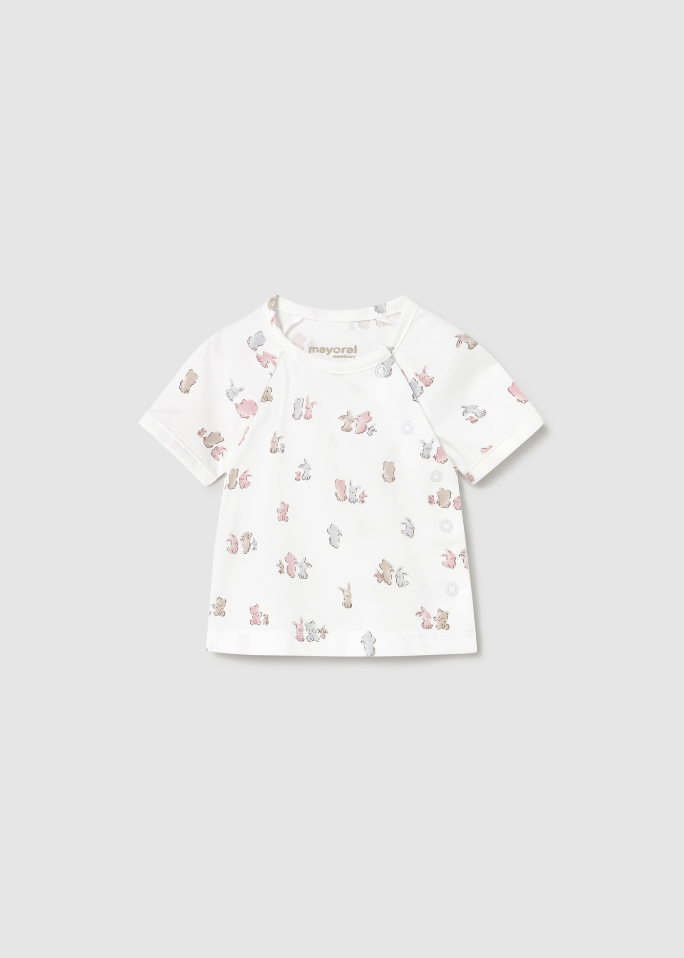 Newborn Tracksuit with Printed T-Shirt