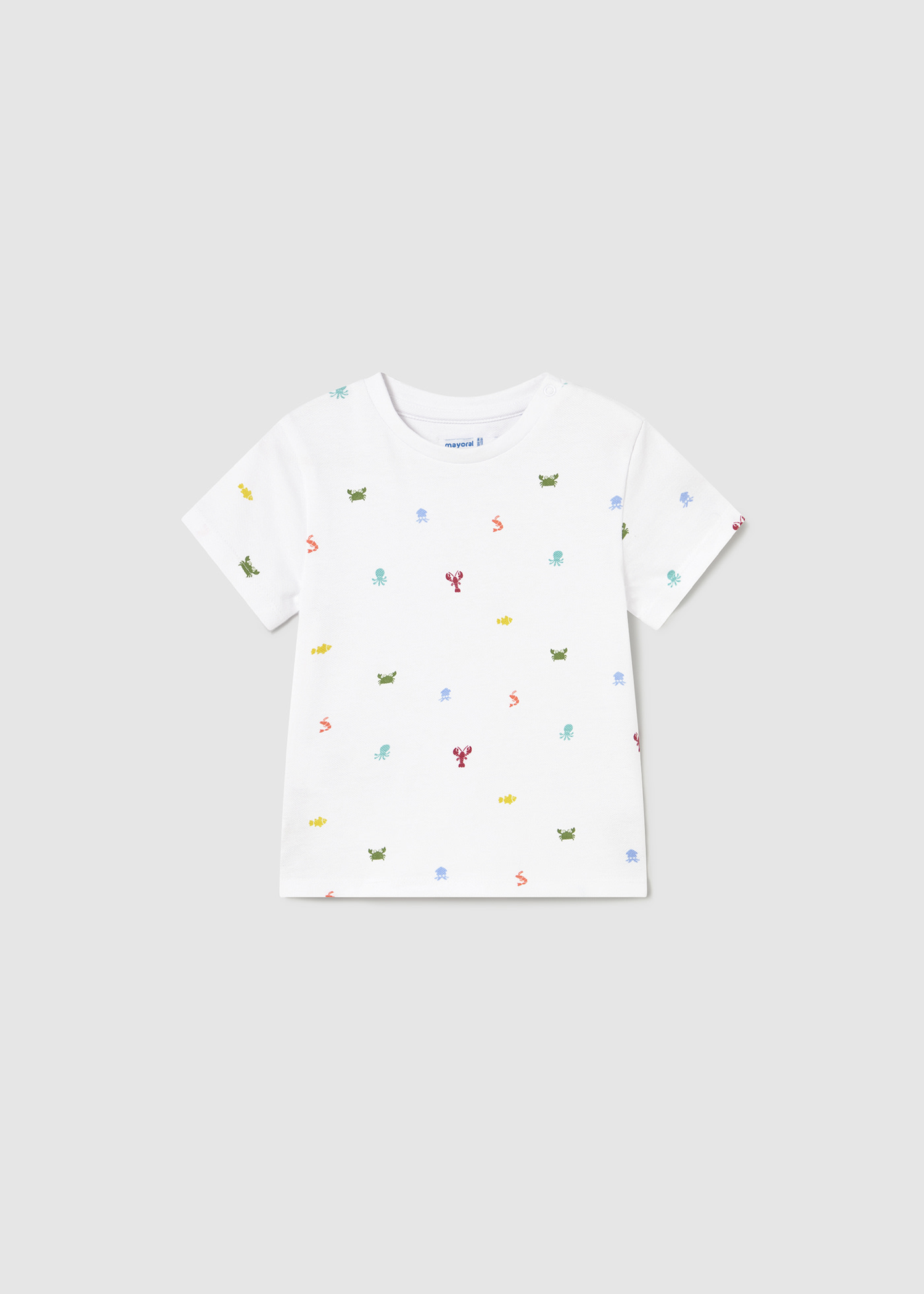 Camiseta piqué estampada bebé