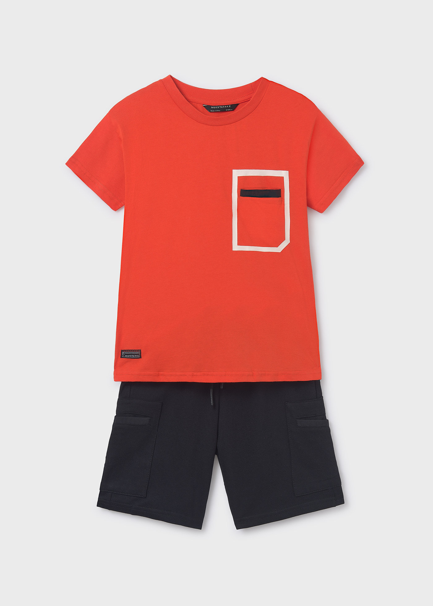 Ensemble de short et de t-shirt contrastés garçon