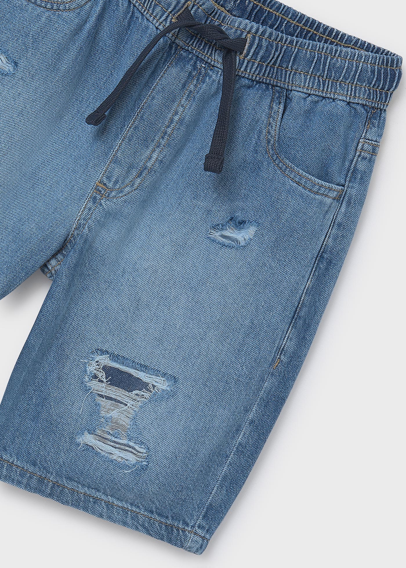 Bermude denim rupte baiat