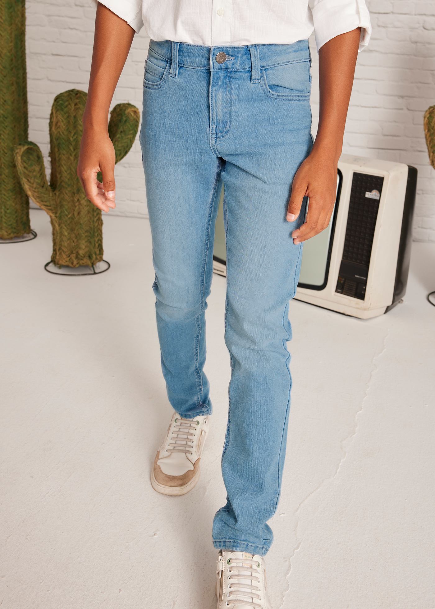 Spodnie jeansowe Slim fit basic dla chłopca