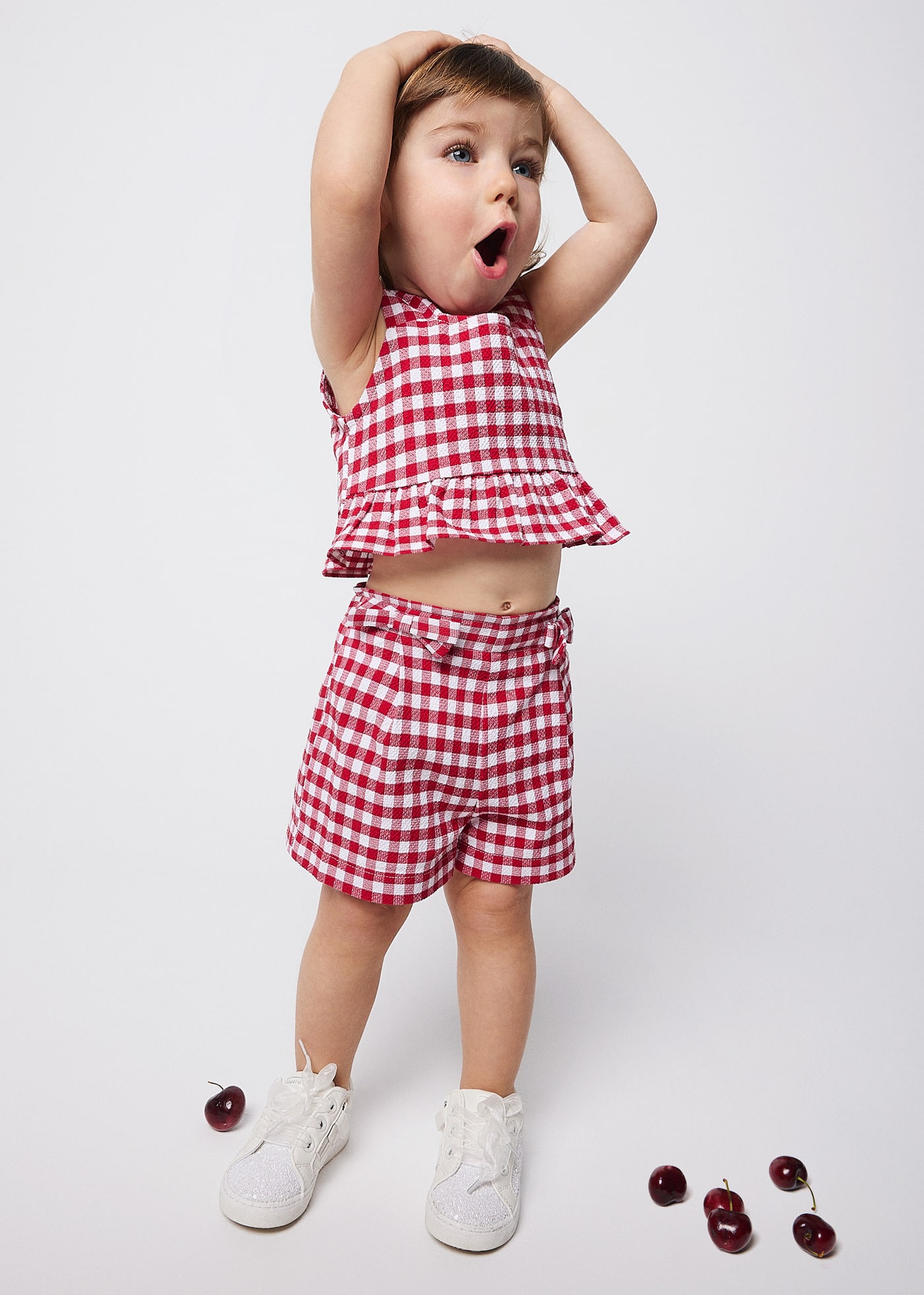 Pantaloncino vichy neonata