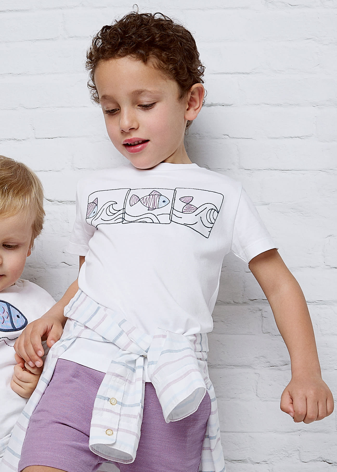 Boy embroidered T-shirt