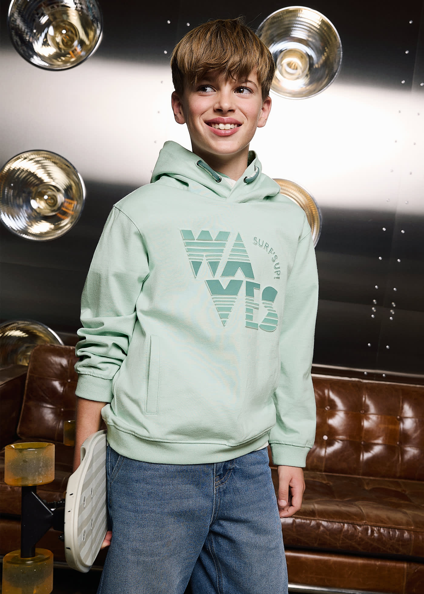 Sweatshirt Buchstaben Teenager Jungen