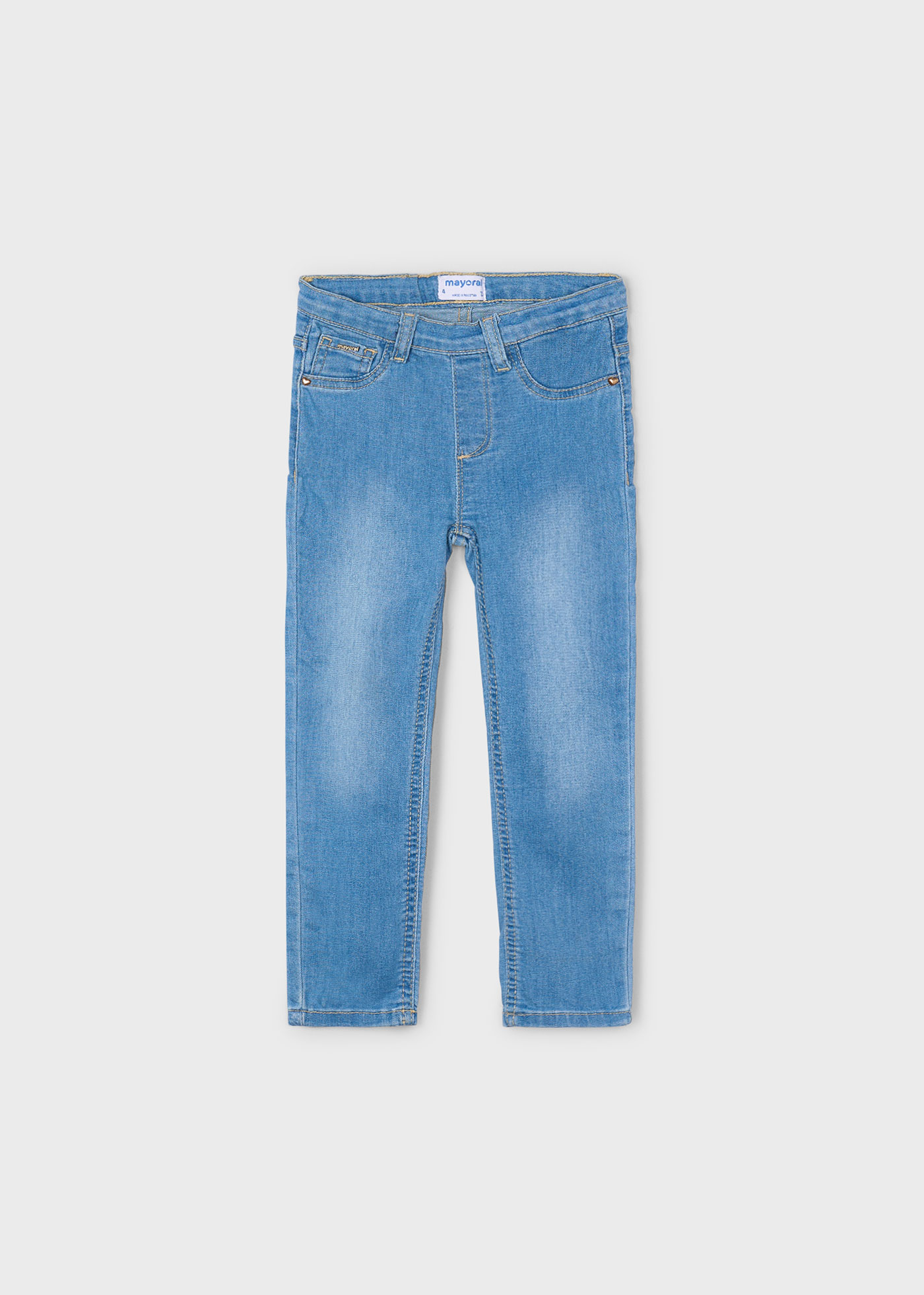 Jeanshose straight basic Teenager Jungen