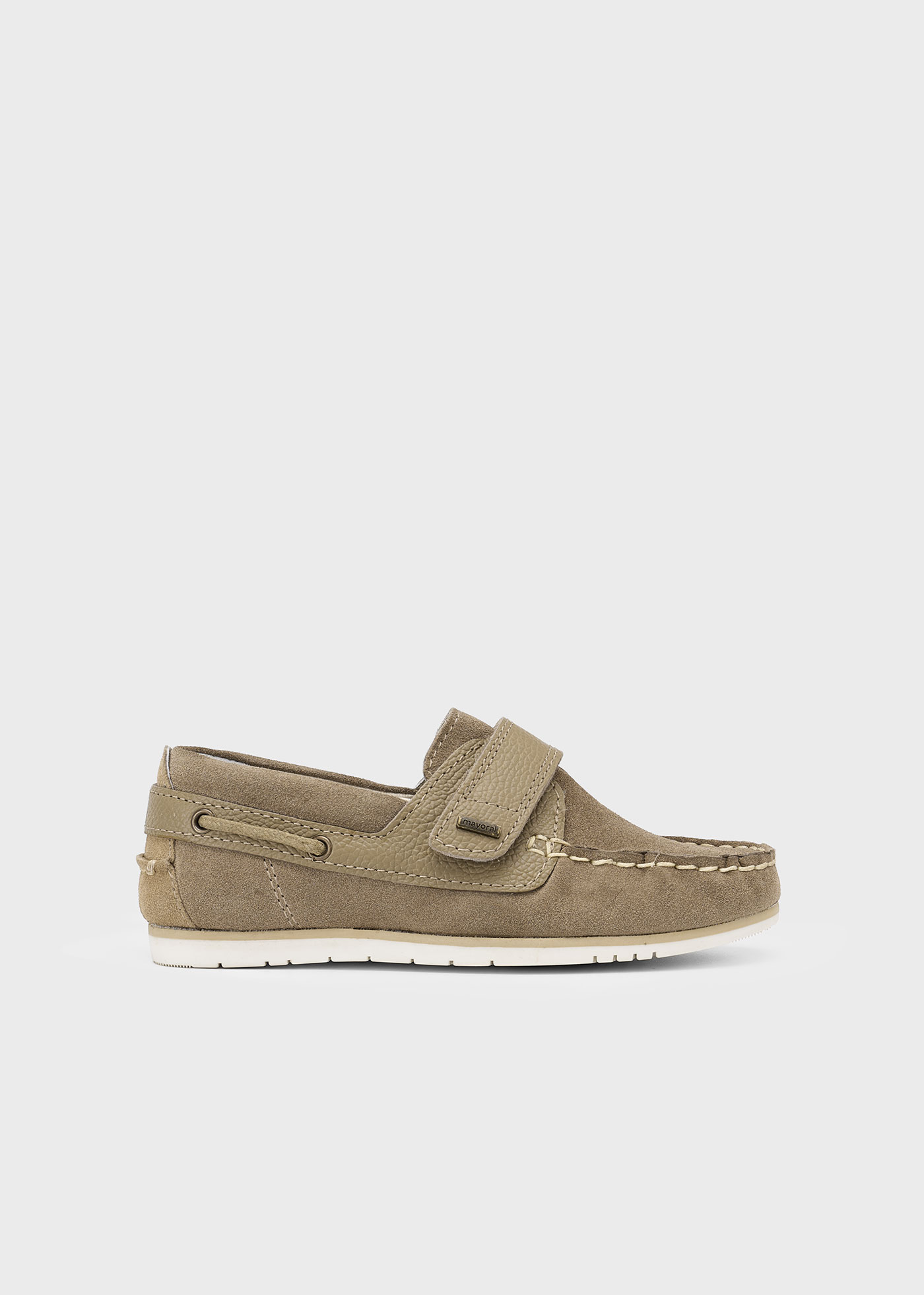 Scarpe modello nautico crosta di pelle bambino