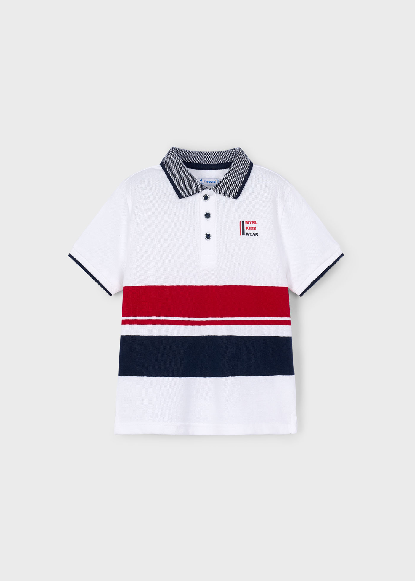 Polo piqué bandas niño
