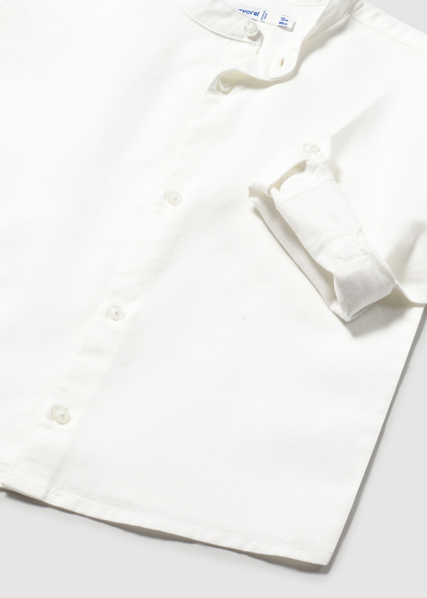 Camicia manica lunga colletto coreana neonato