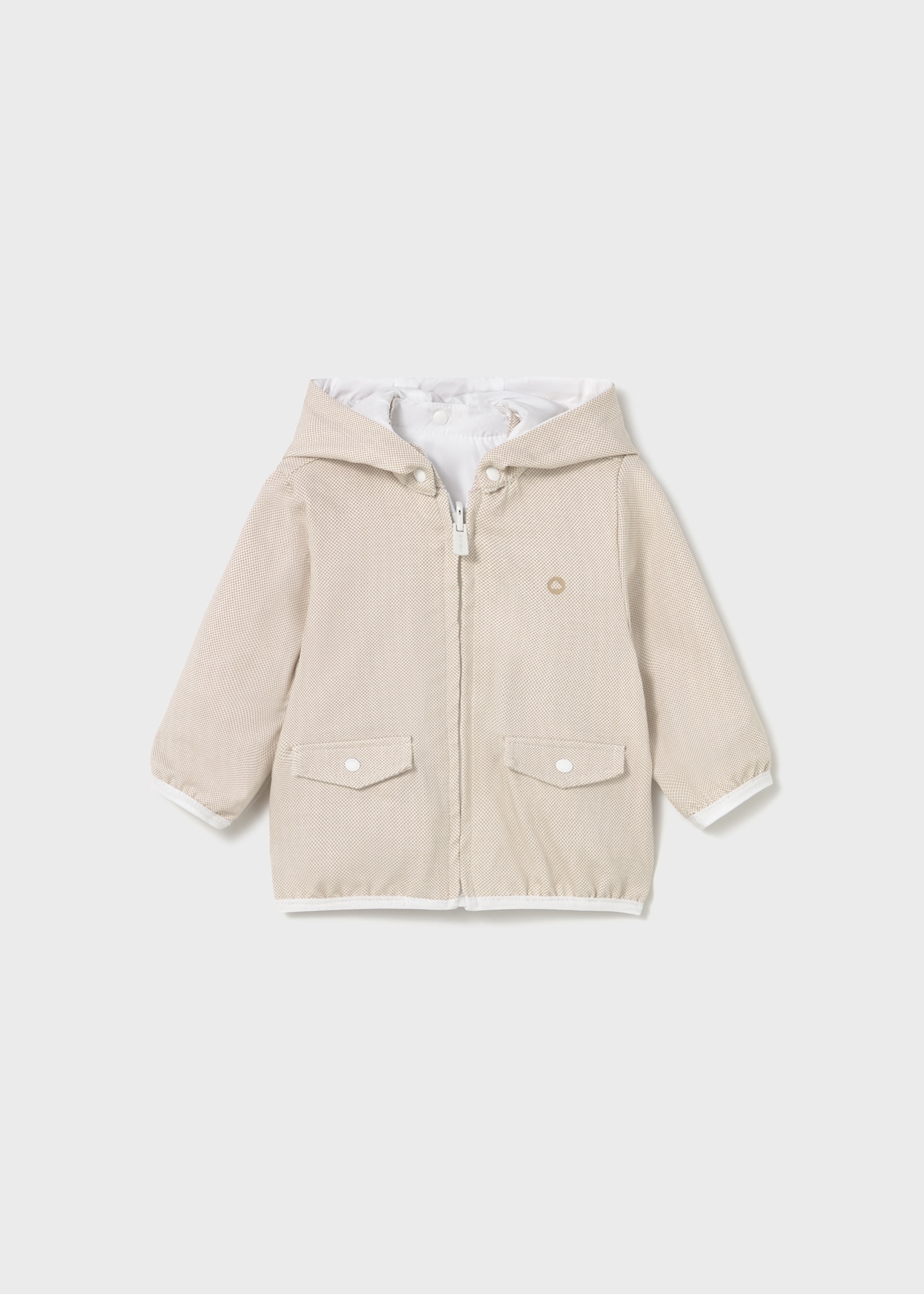 Newborn boy reversible windbreaker