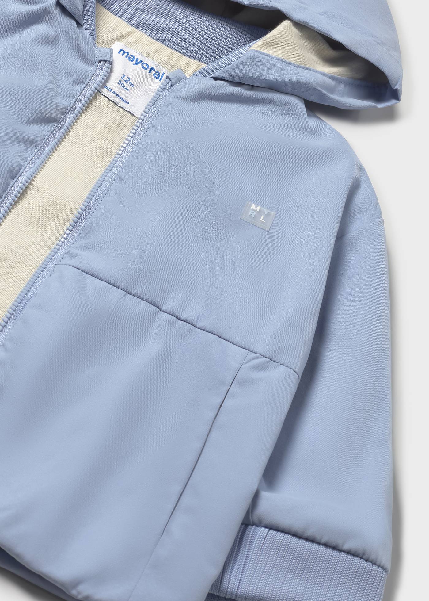 Veste coupe-vent unicolore bébé