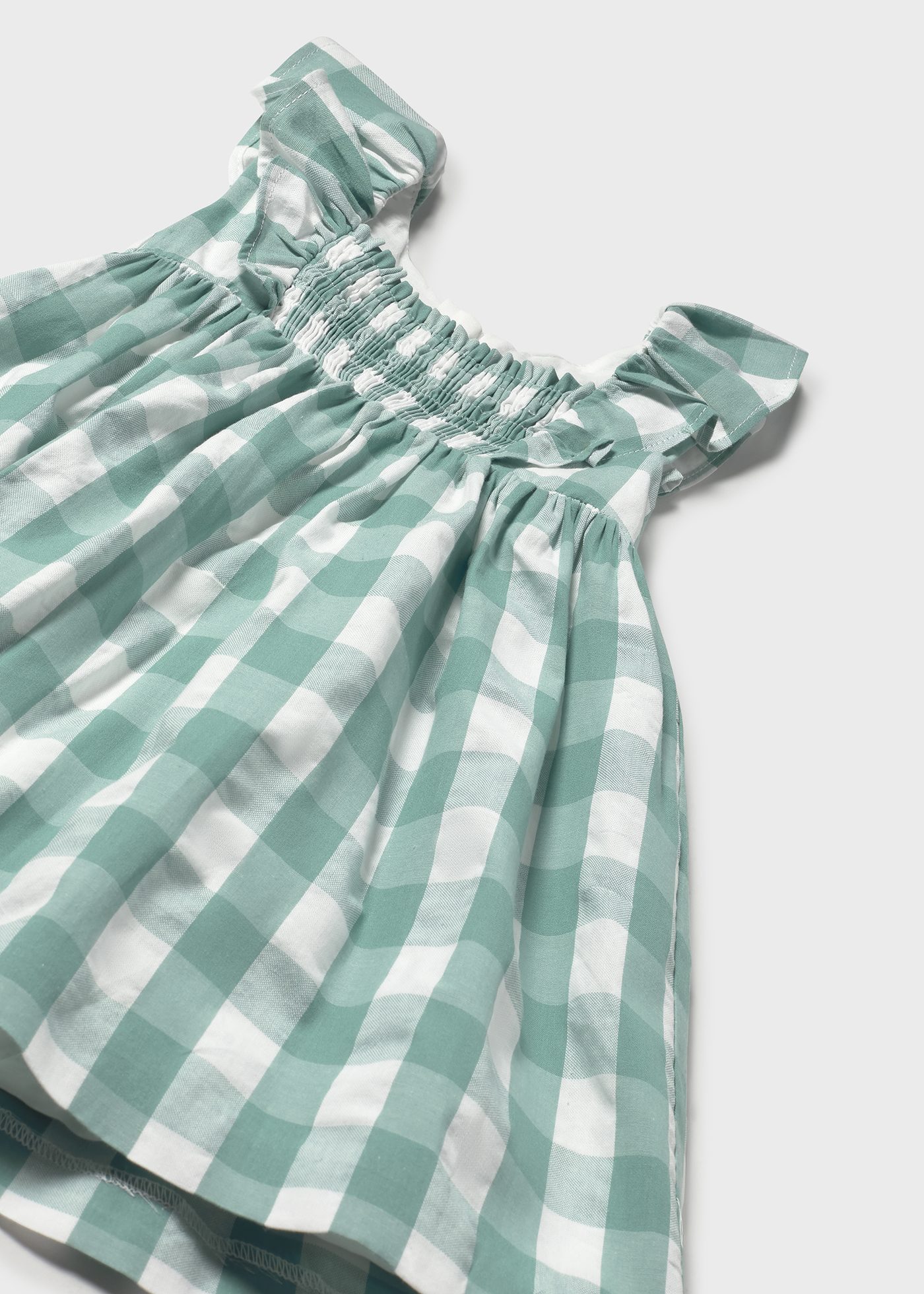 Vestido com tapa fraldas vichy bebé
