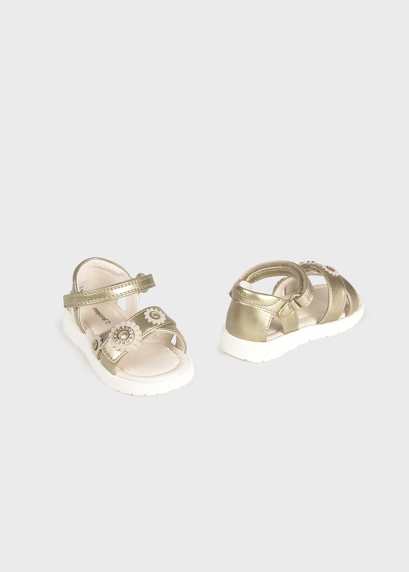Sandale flori bebe