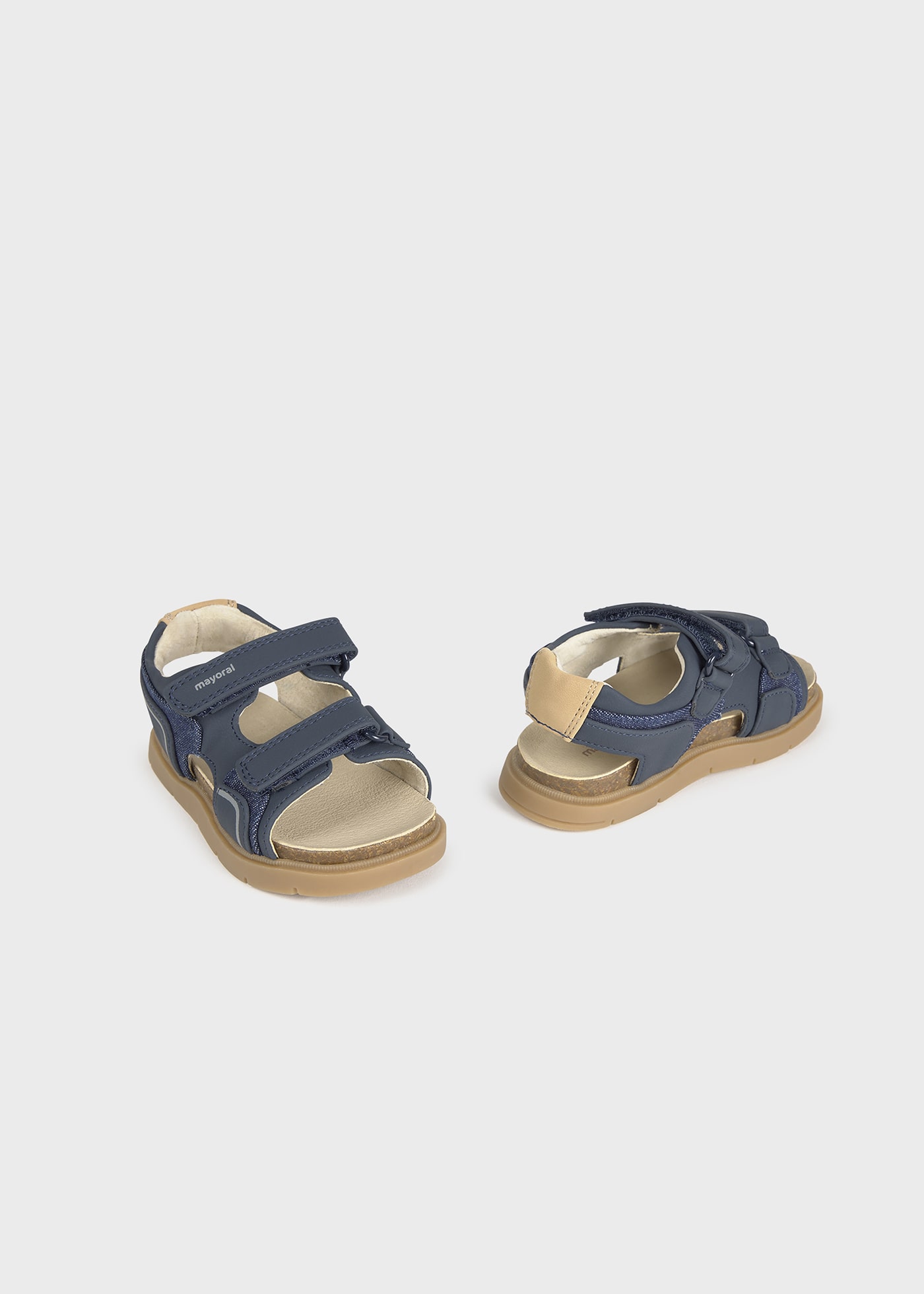 Baby contrast velcro sandals