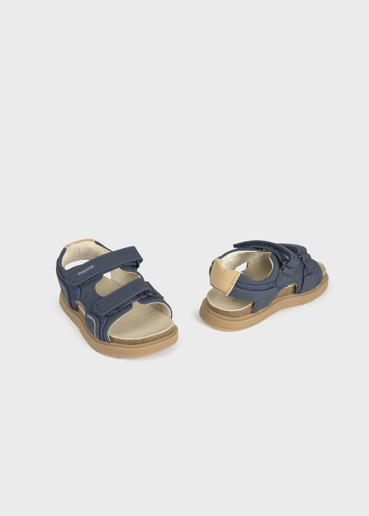 Sandali velcri contrasti neonato