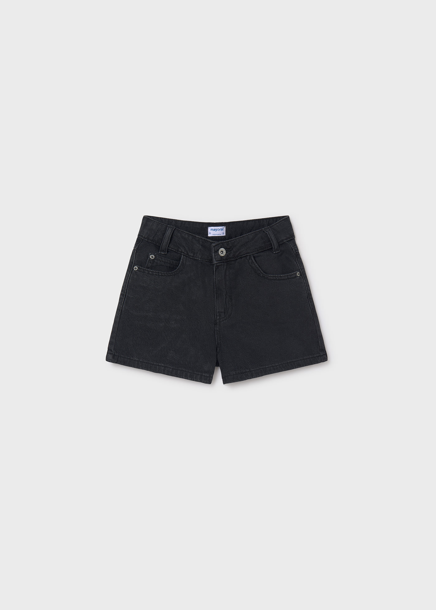 Pantalón corto vaquero tiro alto chica