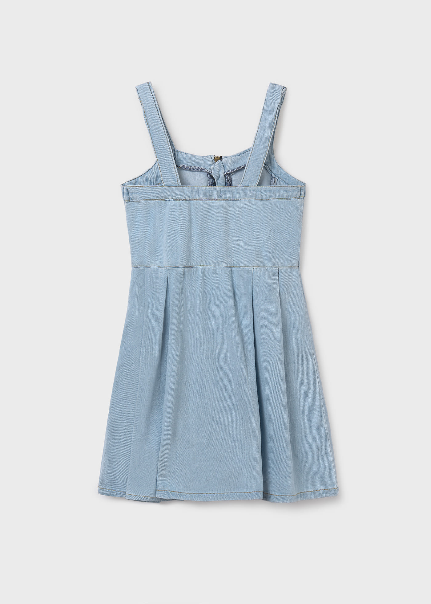 Girl denim zip dress