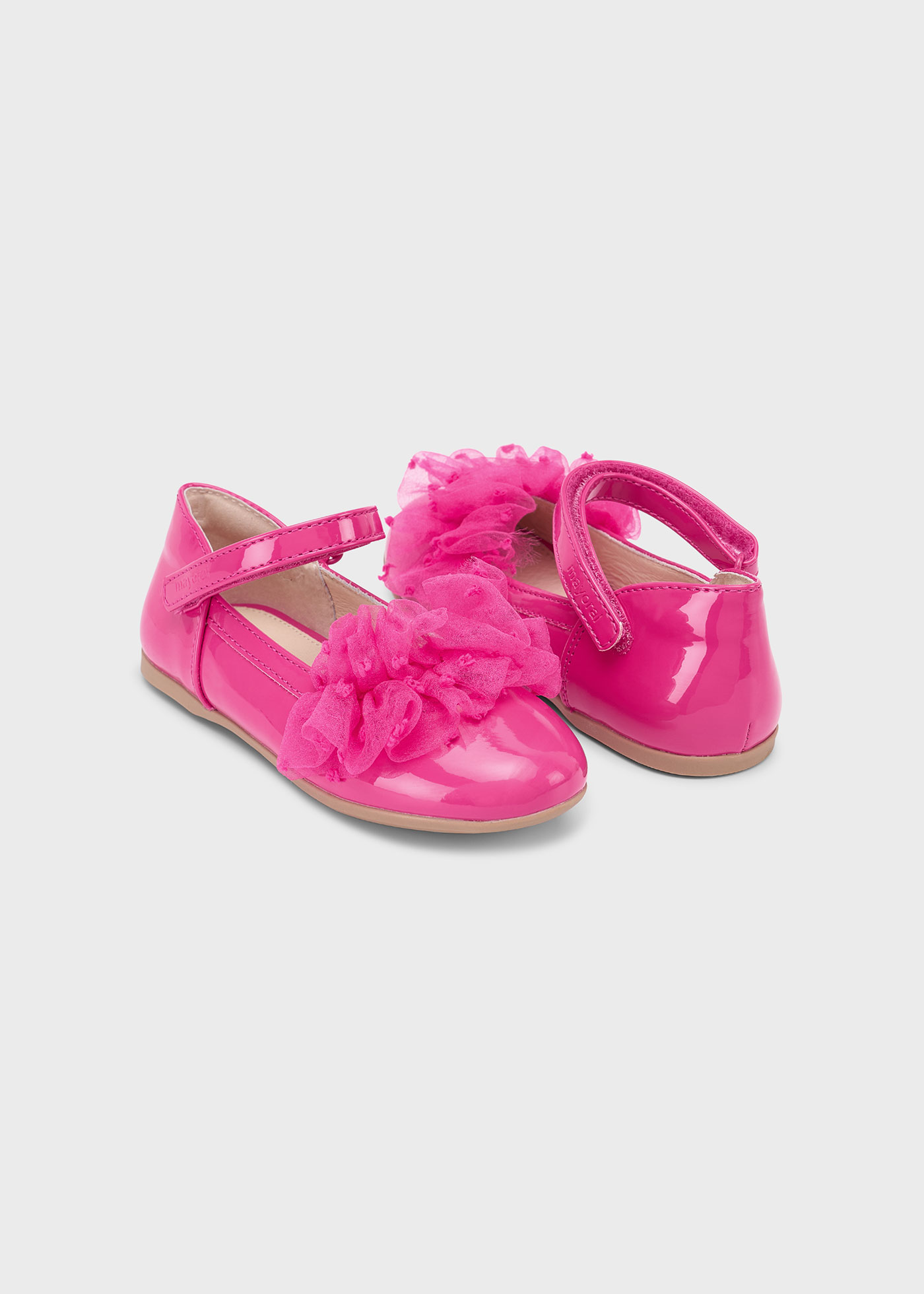 Ballerines en cuir verni fille