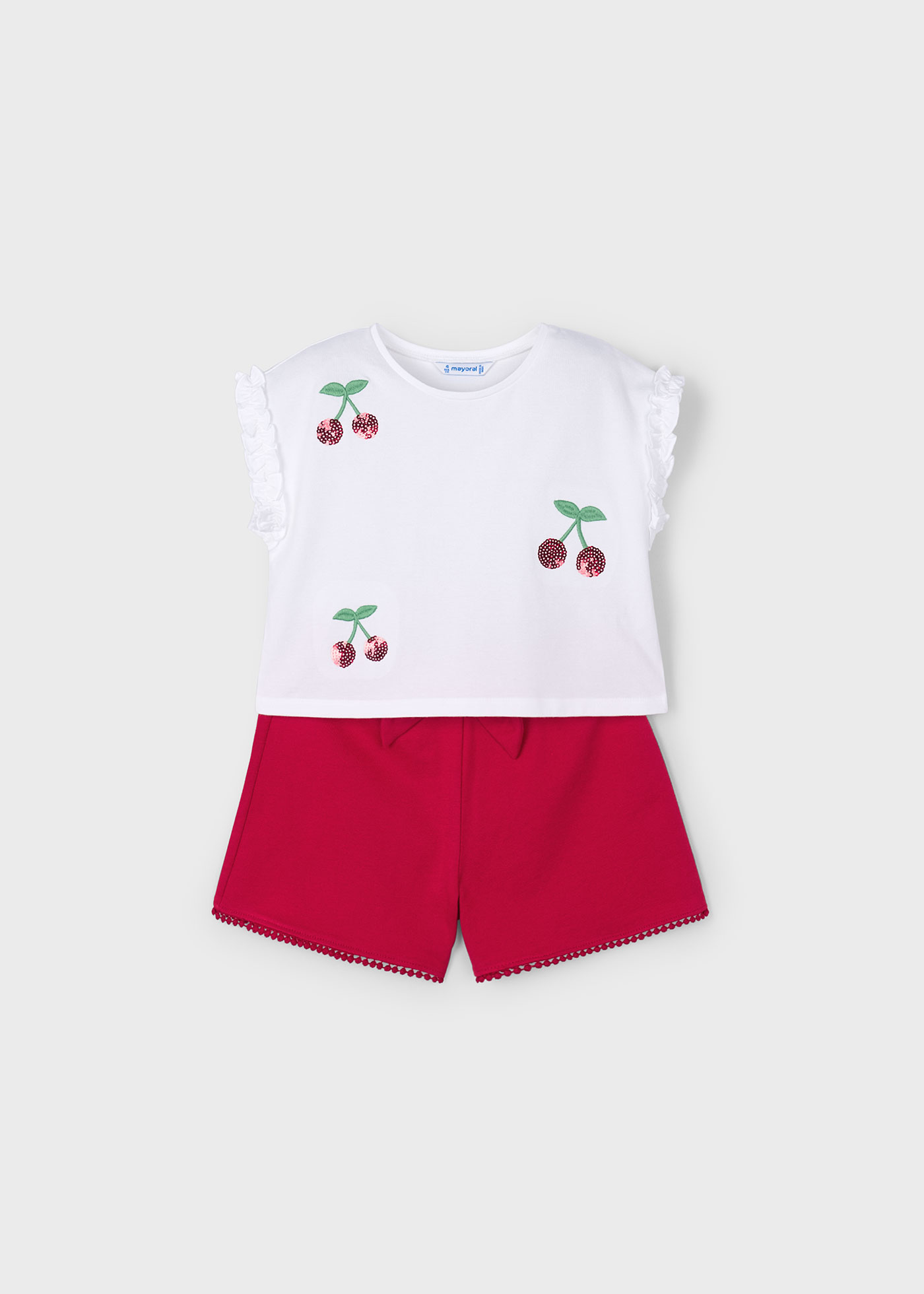 Conjunto bermuda punto niña
