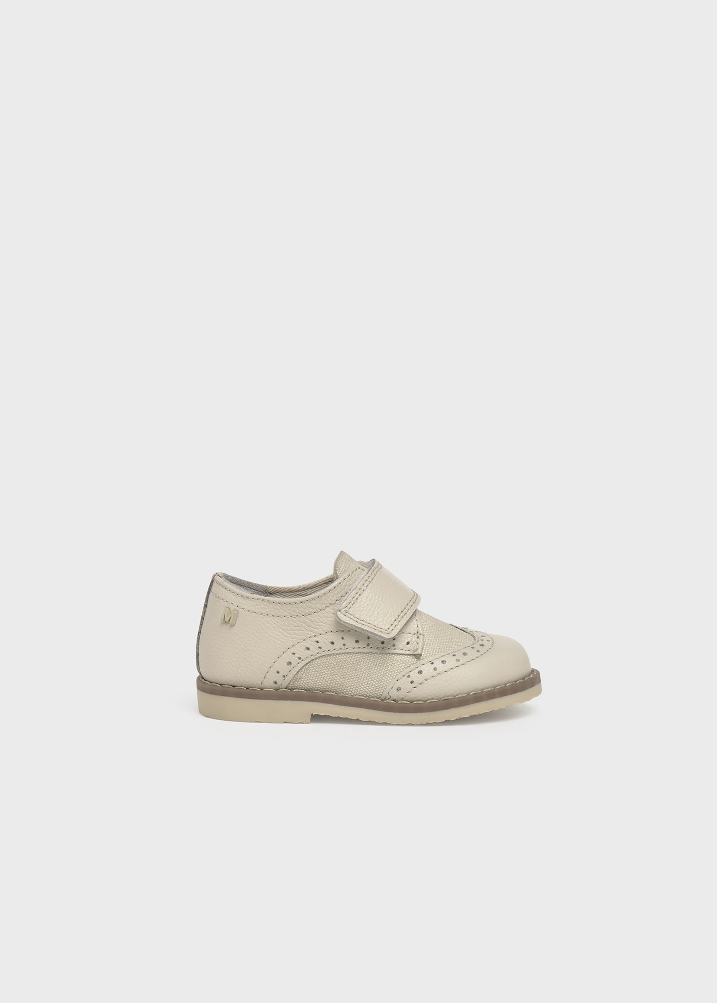 Sapato velcro pele bebé