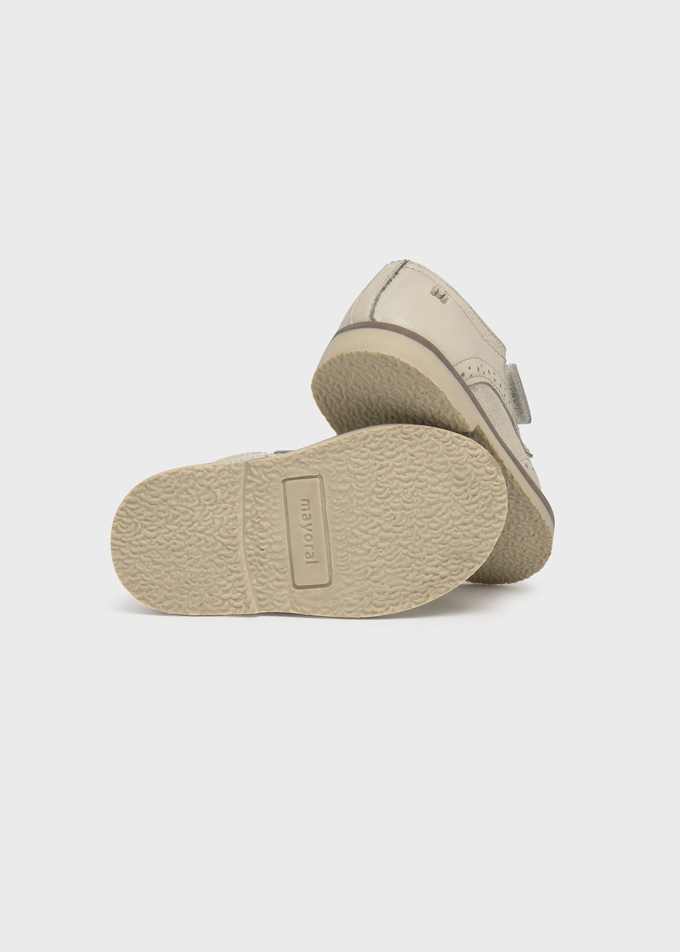 Sapato velcro pele bebé