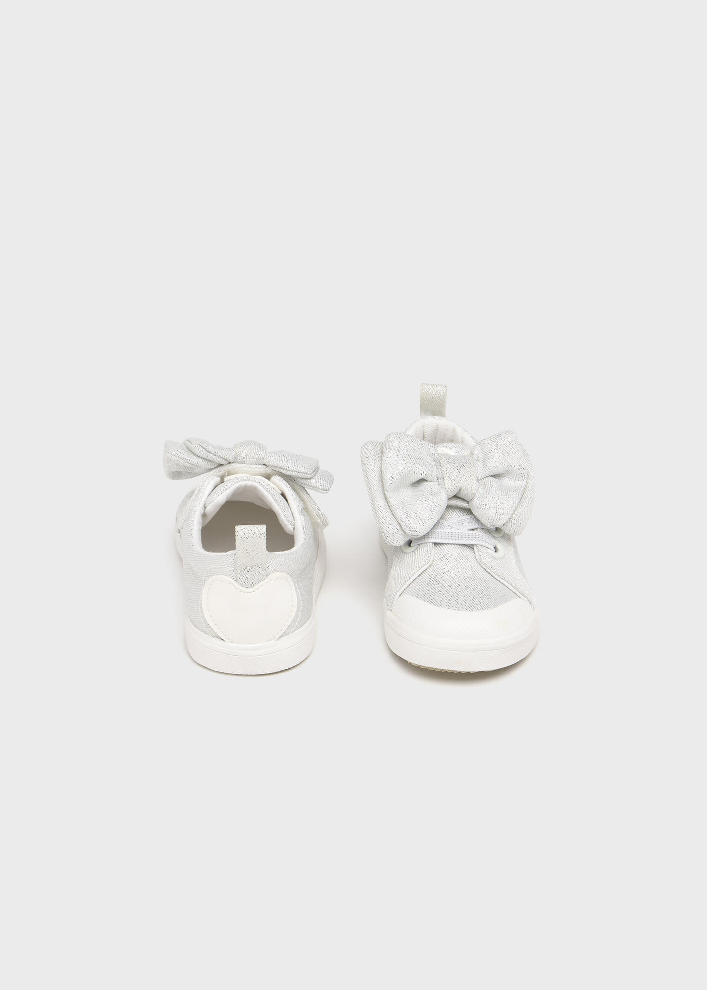 Scarpe sportive fiocco tela neonata