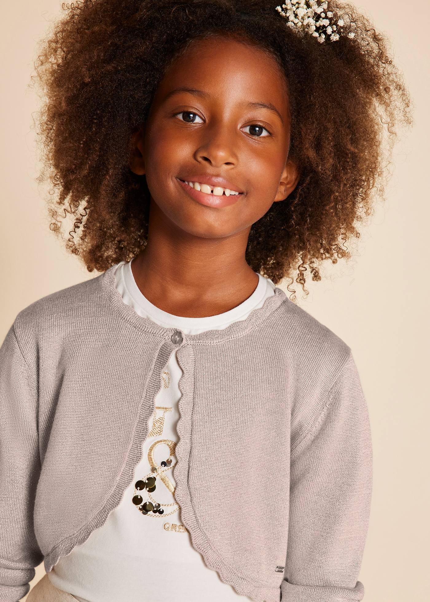 Cardigan in maglia basico ragazza