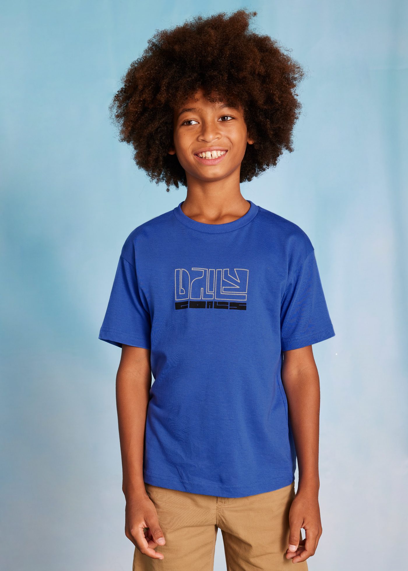 Boy basic text t-shirt