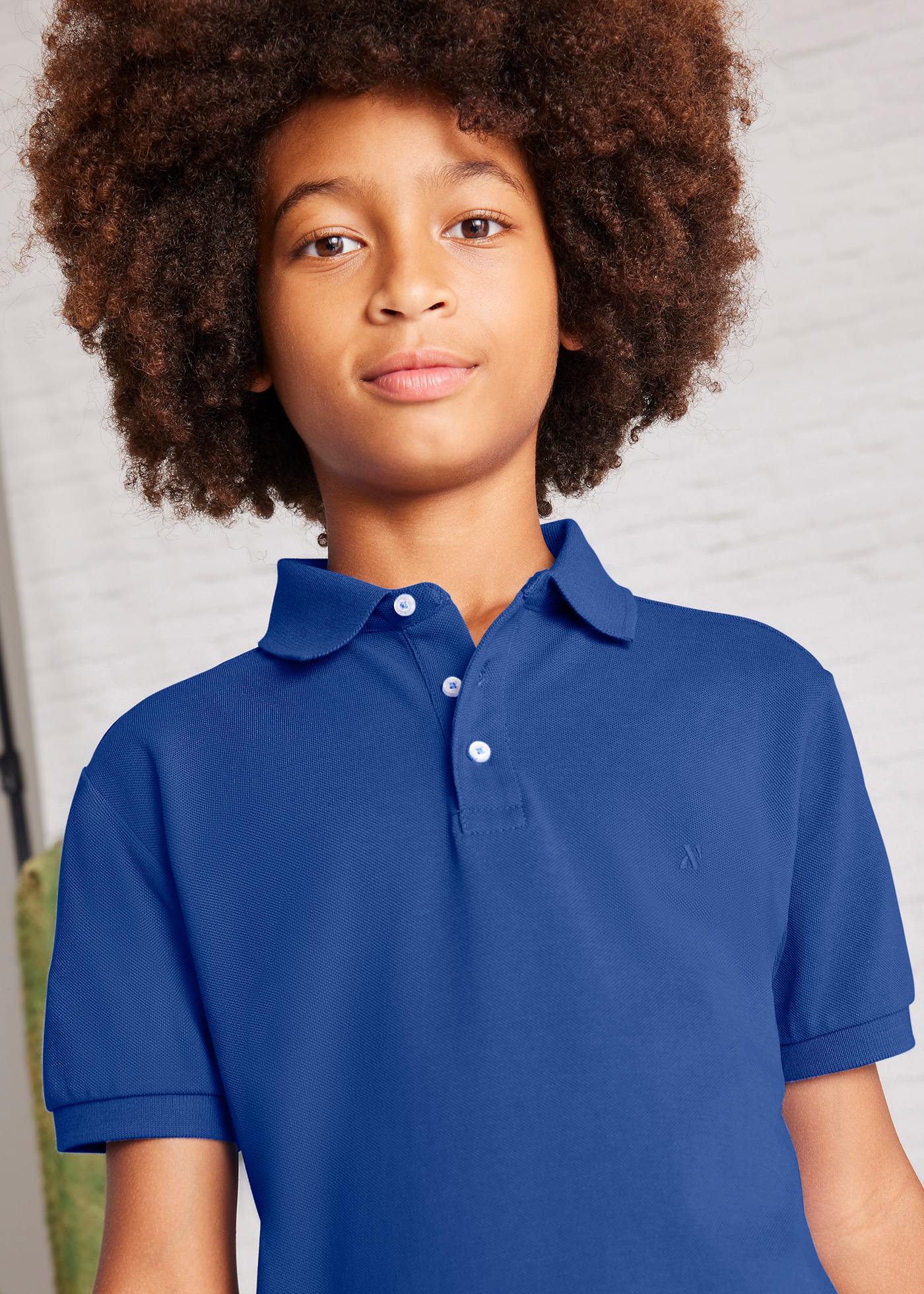 Boy basic polo shirt