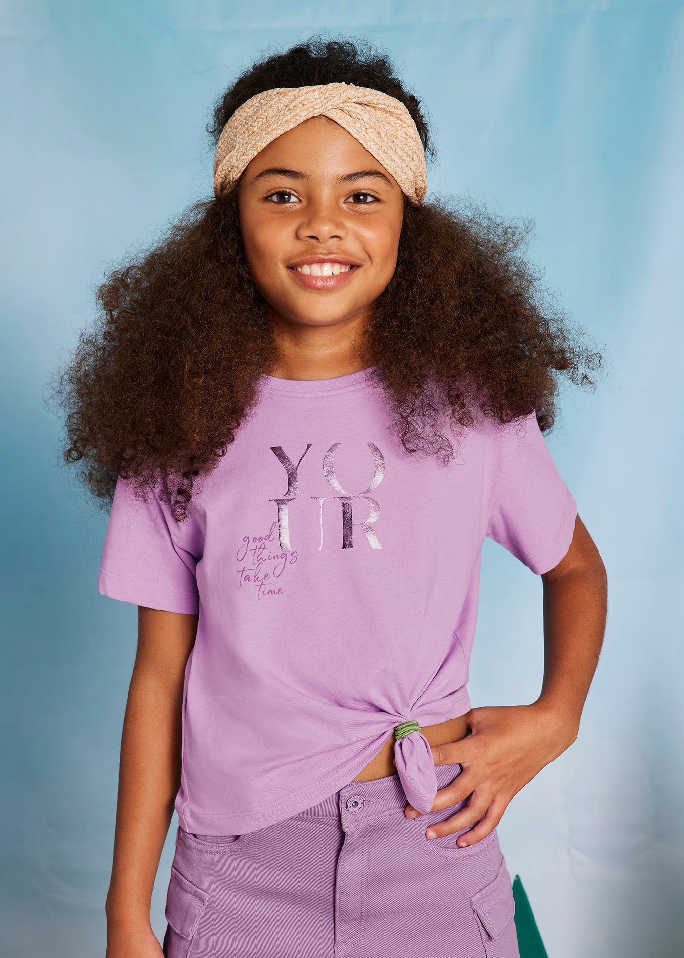 T-shirt letras rapariga