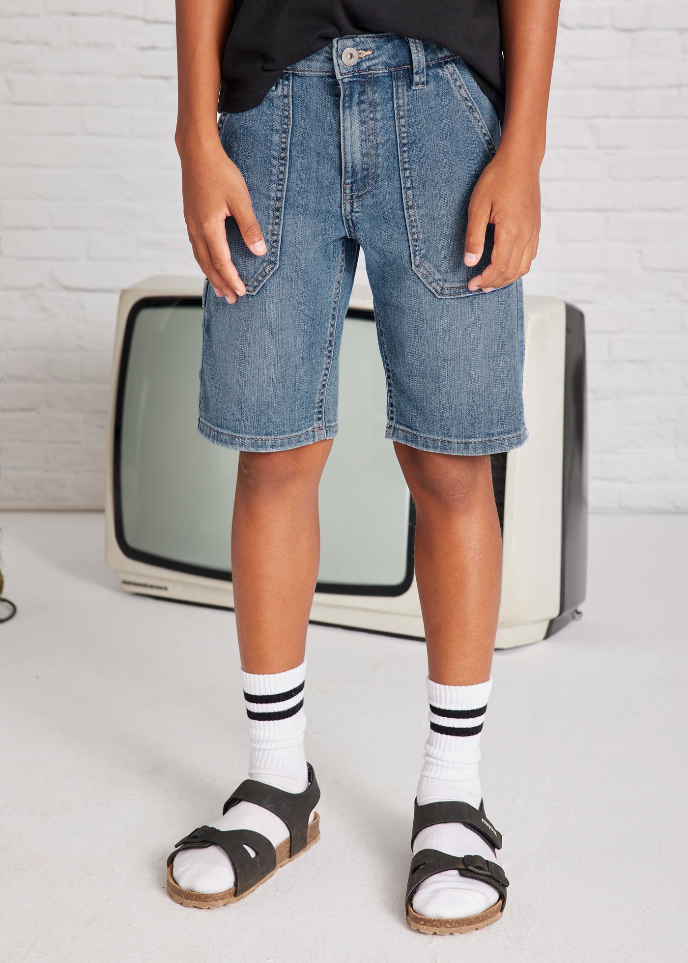 Boy maxipocket denim shorts